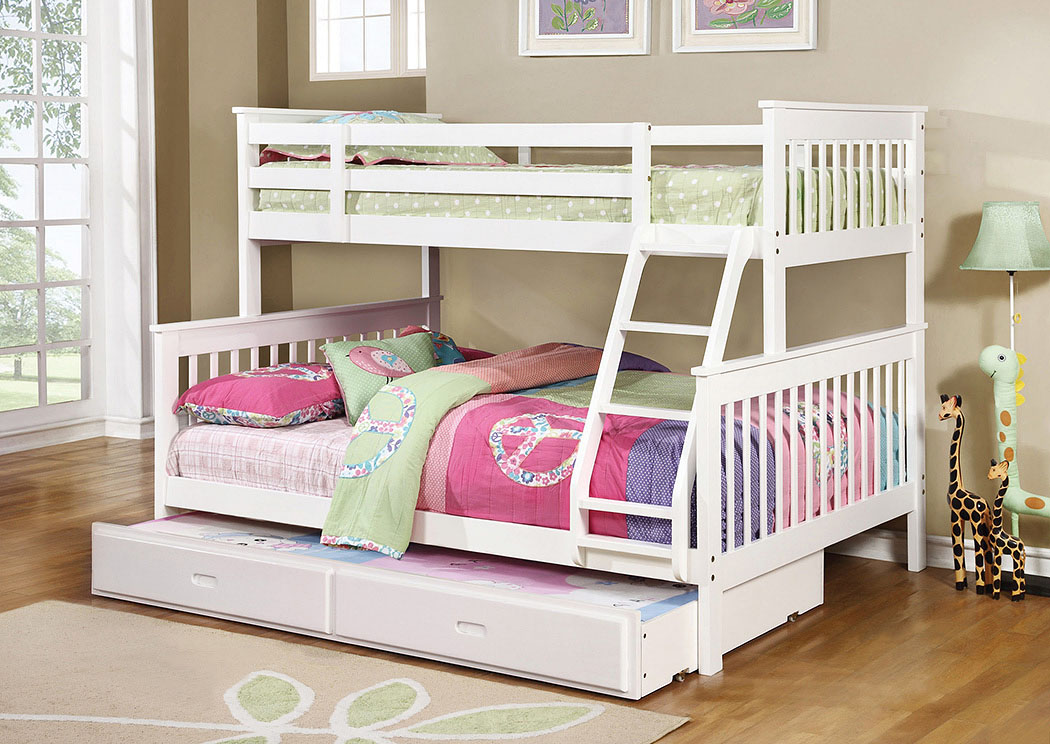 Chapman Chestnut Twin-over-Full Bunk Bed W/ Underbed Storage (Trundle Only),Coaster Furniture