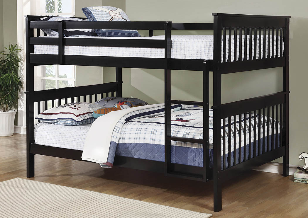 Black Full Bunk Bed,ABF Coaster Furniture