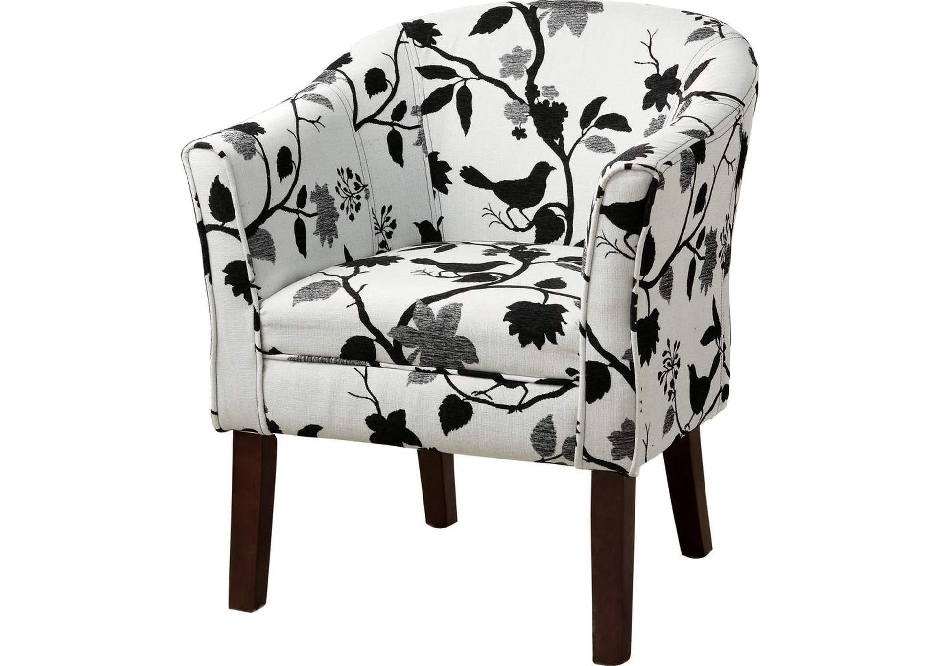Cappuccino Playful Bird and Branch Accent Chair,Coaster Furniture