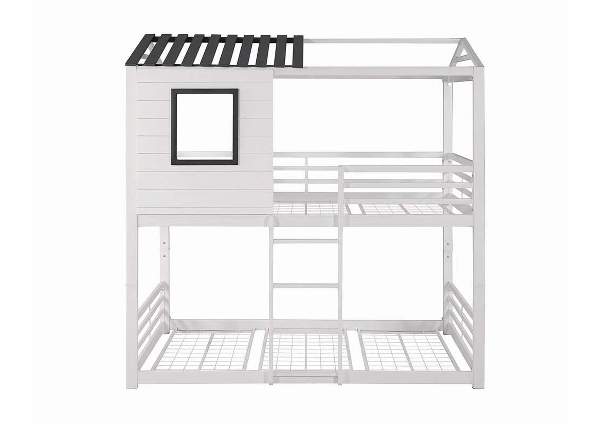 Belton Light Grey Twin-Over-Twin Bunk Bed,Coaster Furniture