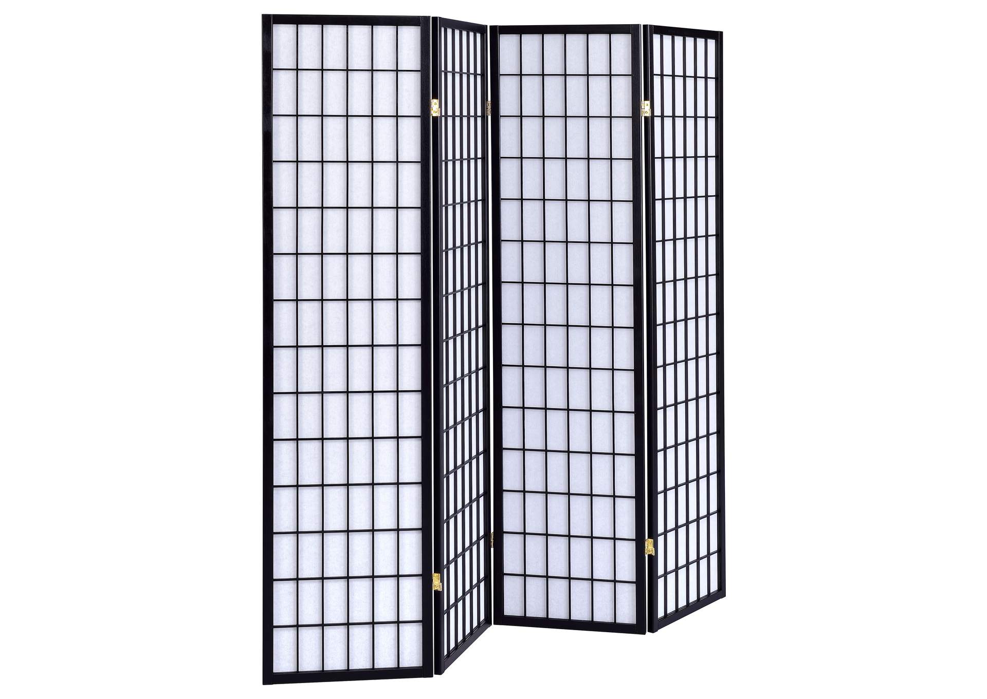 Roberto 4-panel Folding Screen Black and White,Coaster Furniture