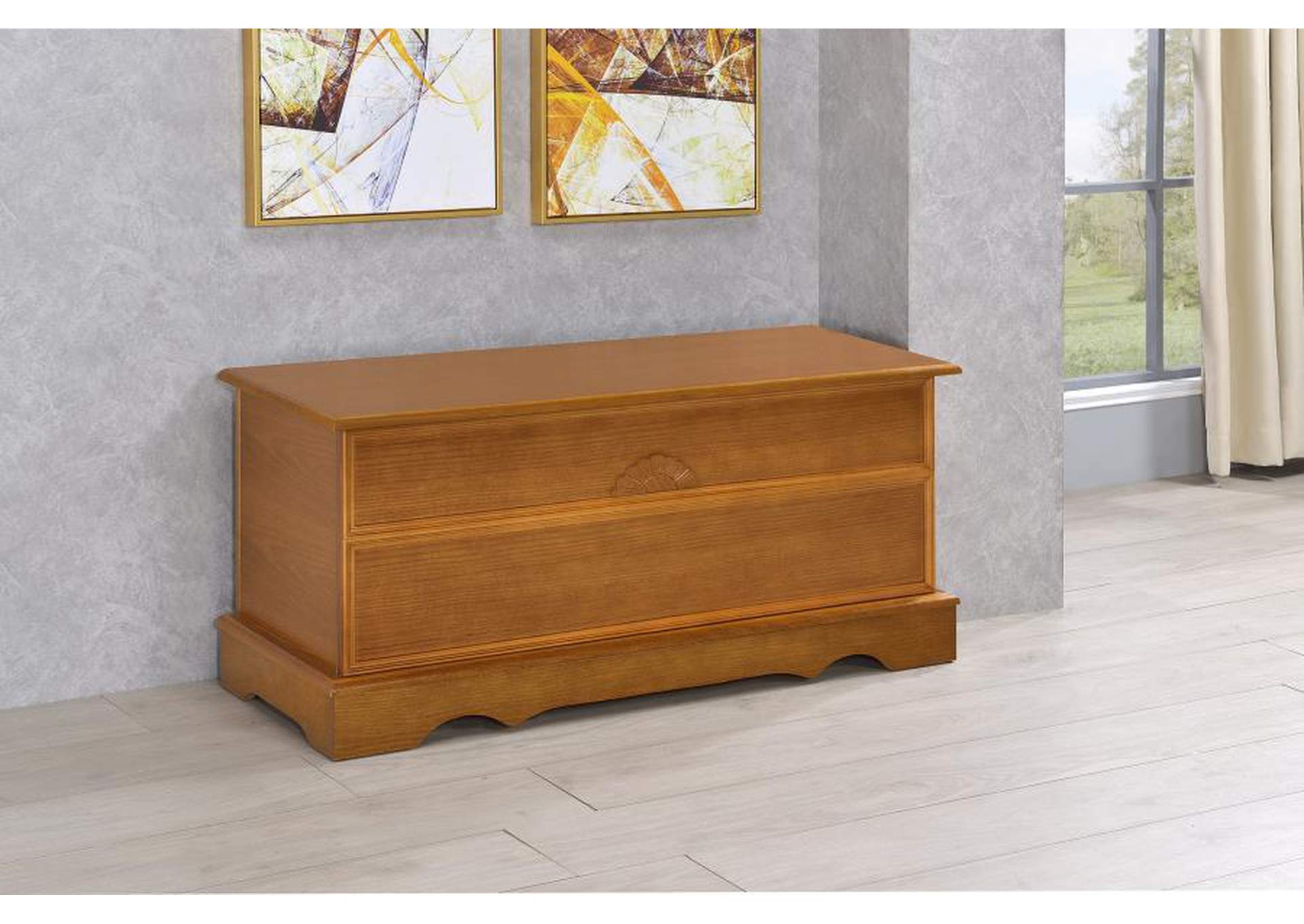 Paula Rectangular Cedar Chest Honey,Coaster Furniture