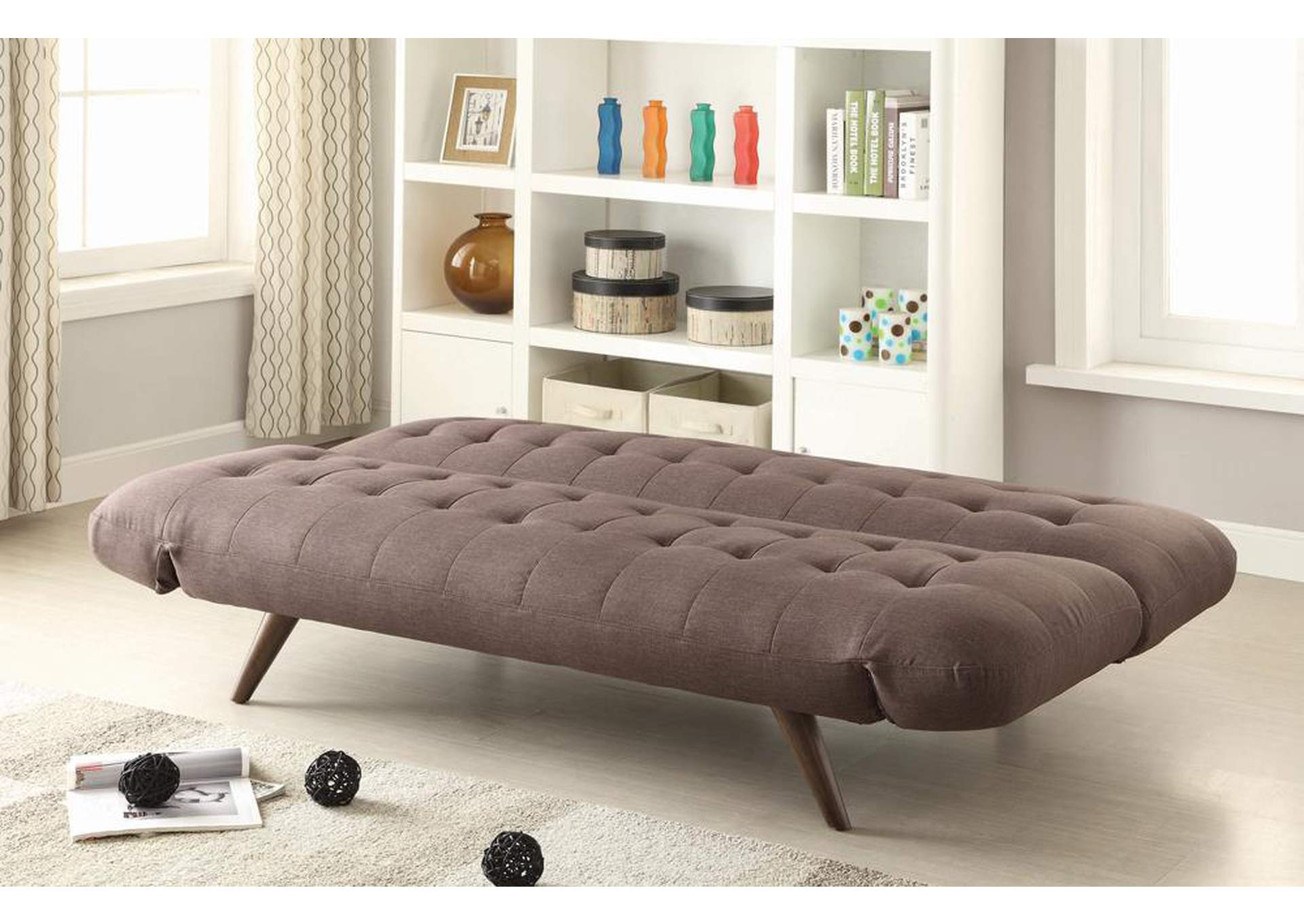 Brown Contemporary Sofa Bed,Coaster Furniture