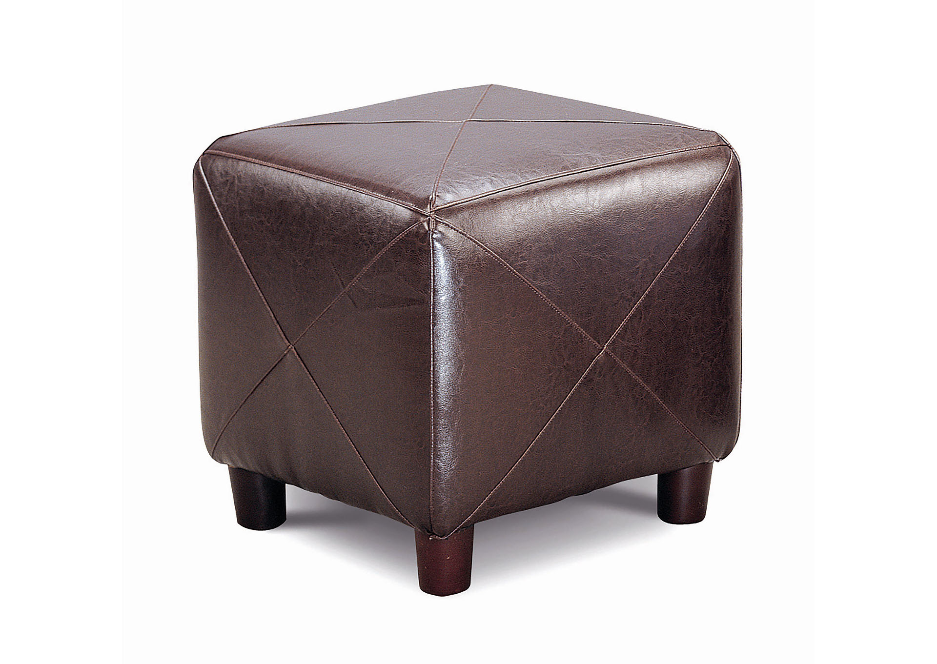 Woody Brown Cube Ottoman Brown,Coaster Furniture