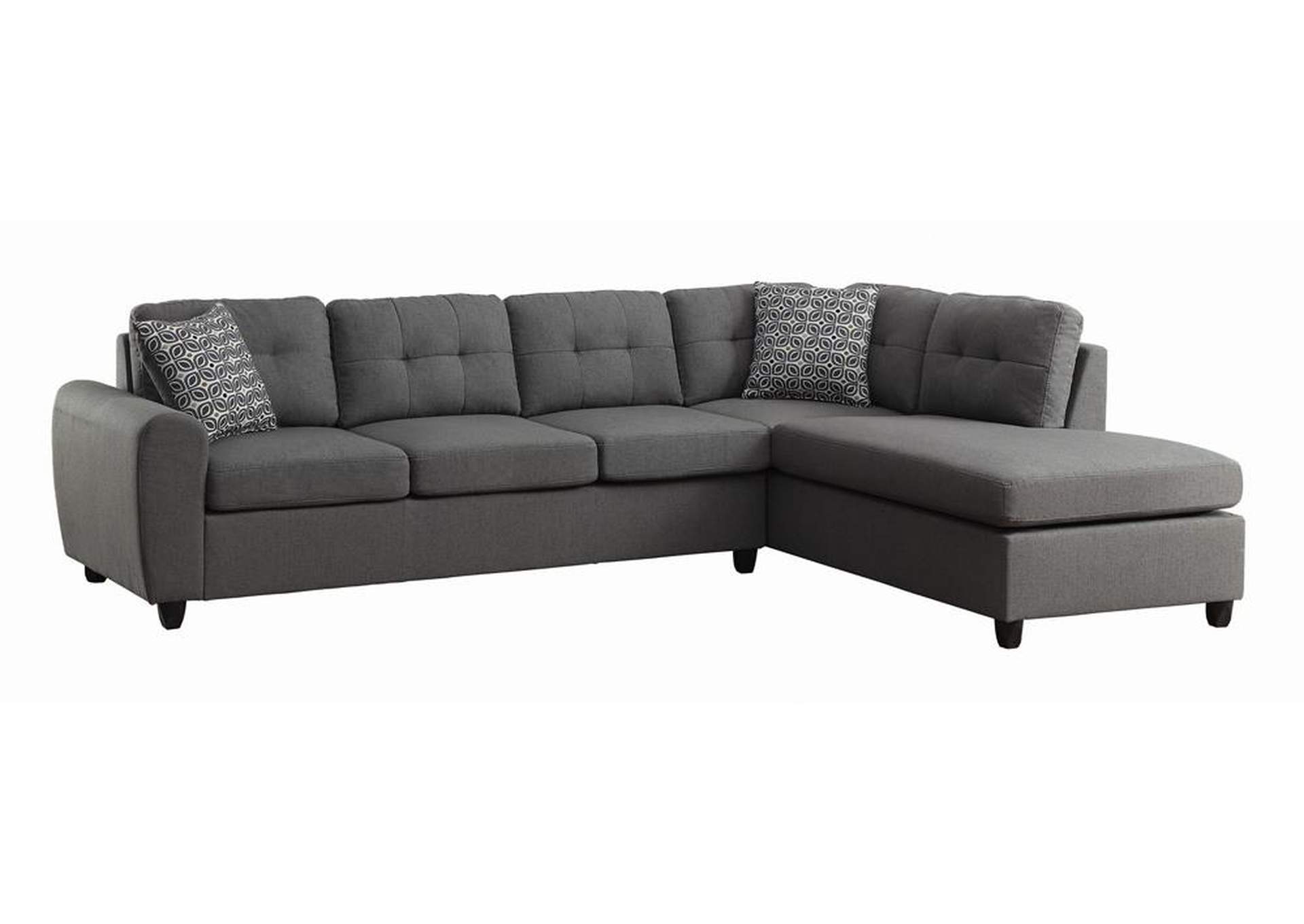Tundora Stonenesse Contemporary Grey Sectional,Coaster Furniture