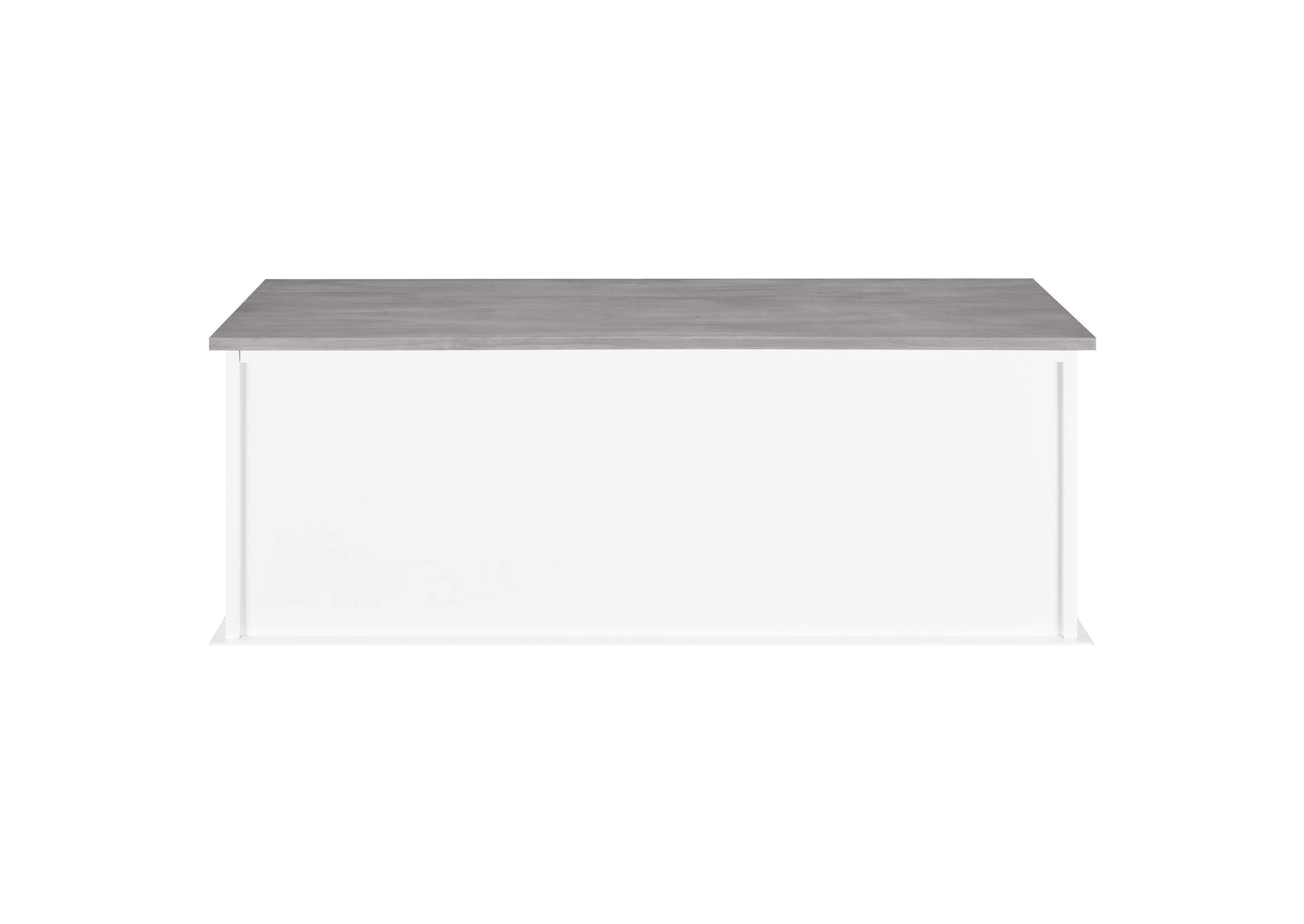 Alma 3-drawer Storage Bench White and Weathered Grey,Coaster Furniture