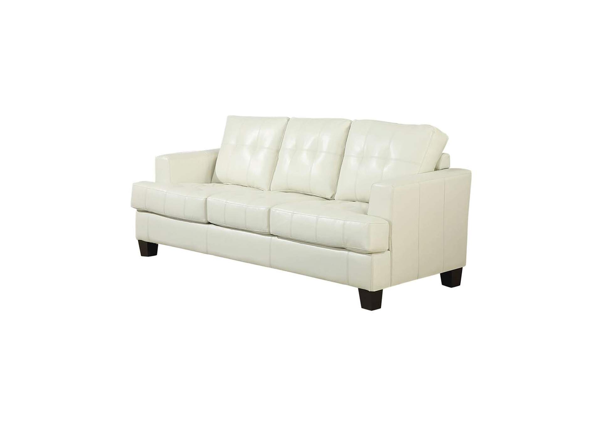 Samuel Upholstered Sleeper Sofa Cream,Coaster Furniture