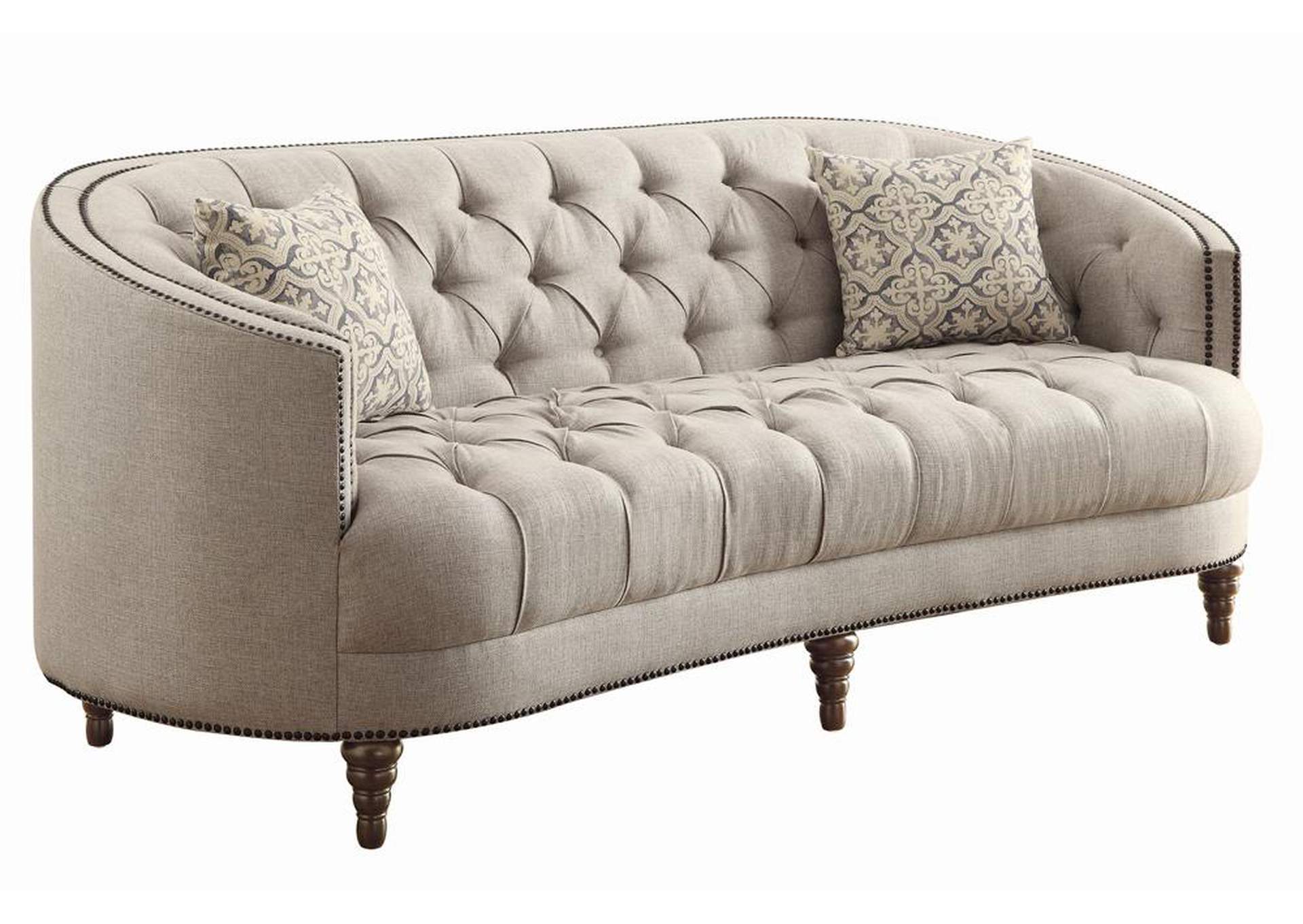 Avonlea Traditional Beige Sofa,Coaster Furniture