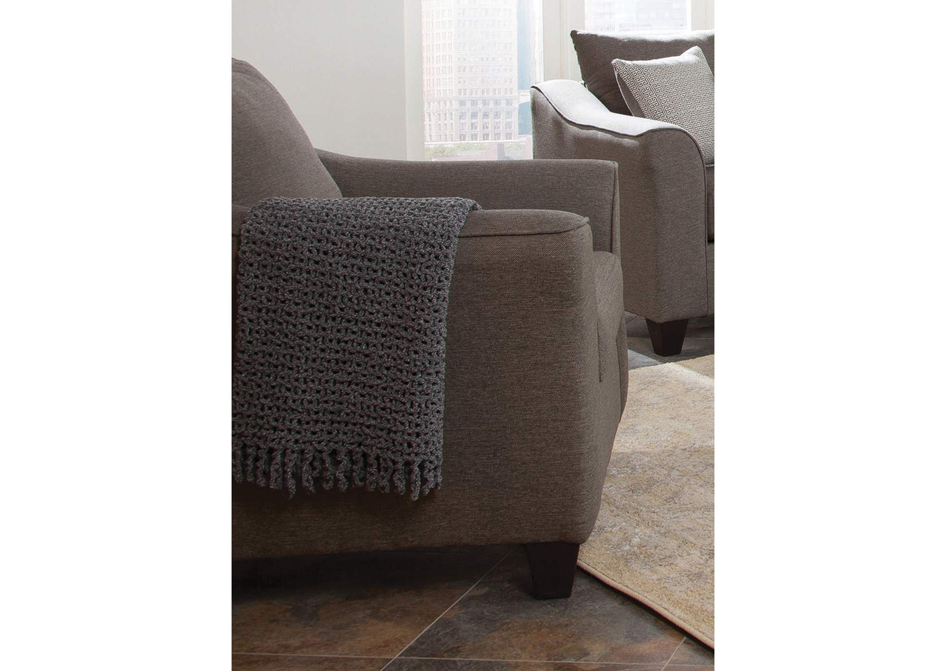 Salizar Flared Arm Chair Grey,Coaster Furniture