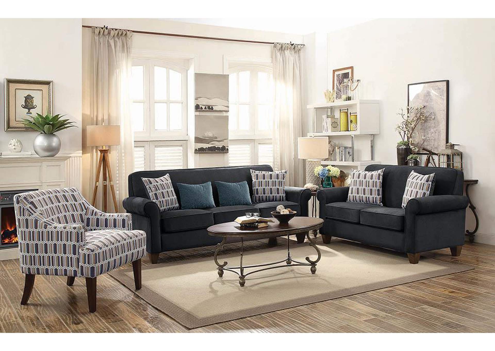 St-206 Graphite Sofa,Coaster Furniture