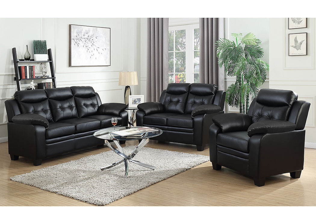 Black Sofa & Loveseat,Coaster Furniture