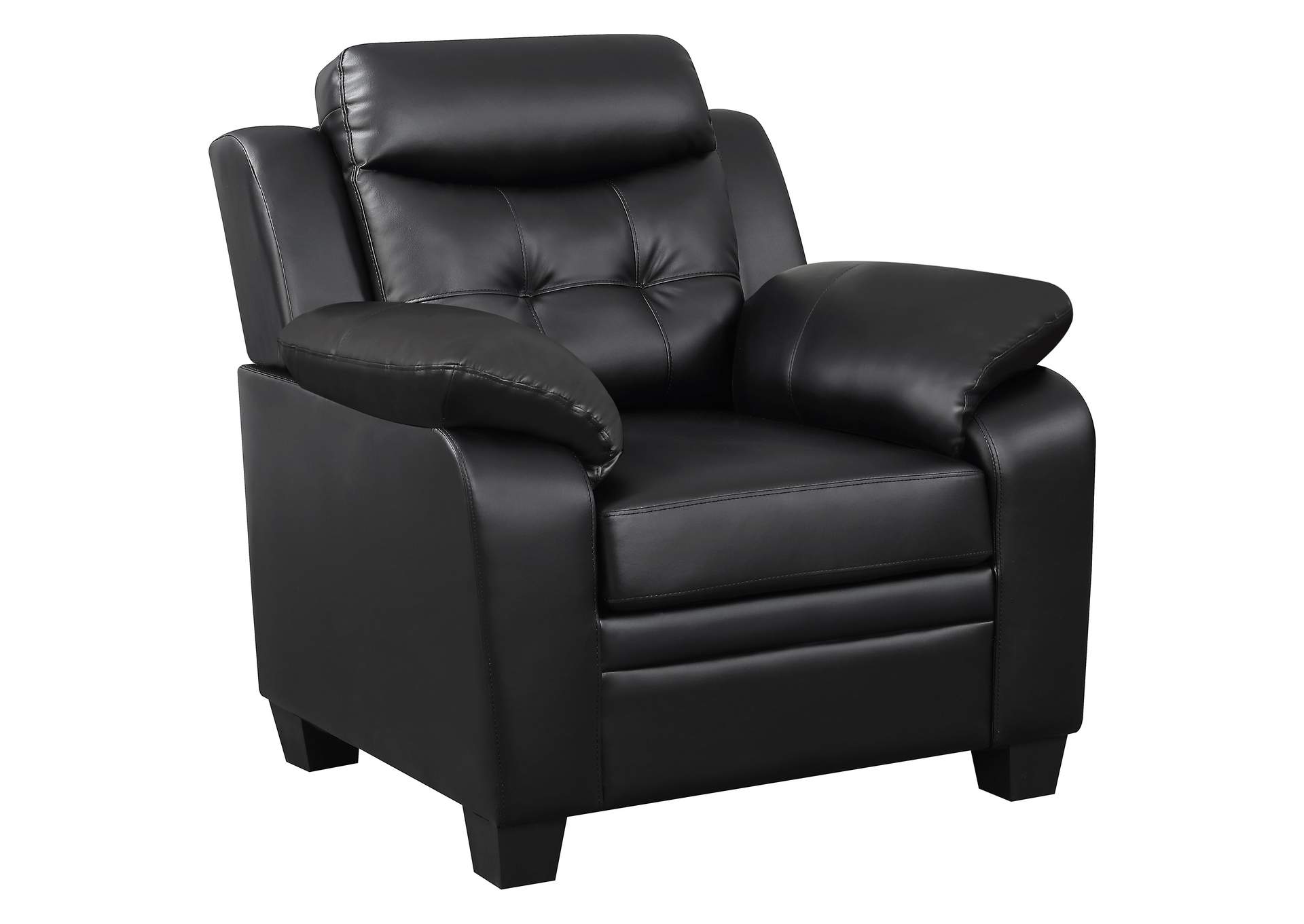 Finley Tufted Upholstered Chair Black,Coaster Furniture