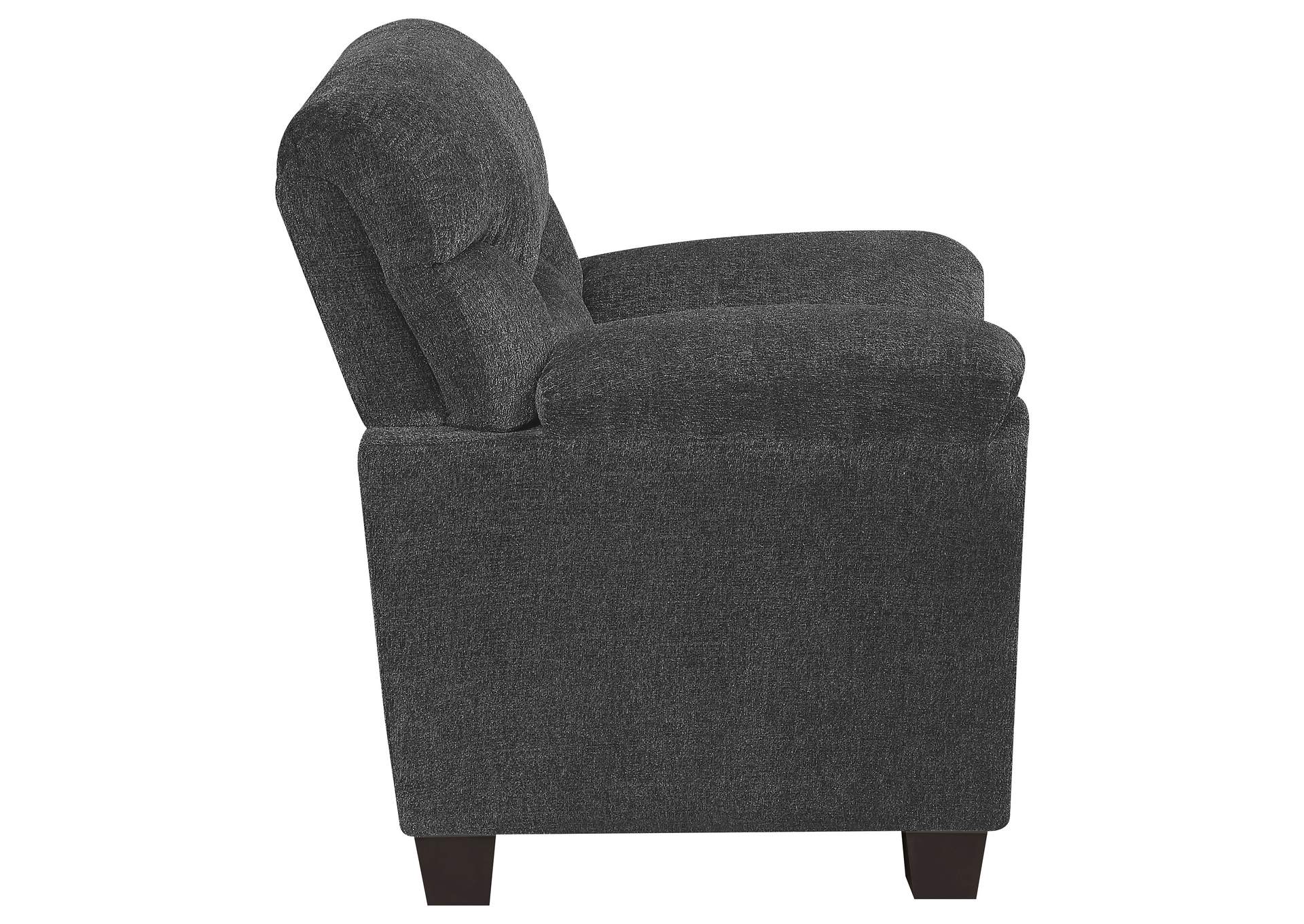 Clementine Upholstered Chair with Nailhead Trim Grey,Coaster Furniture