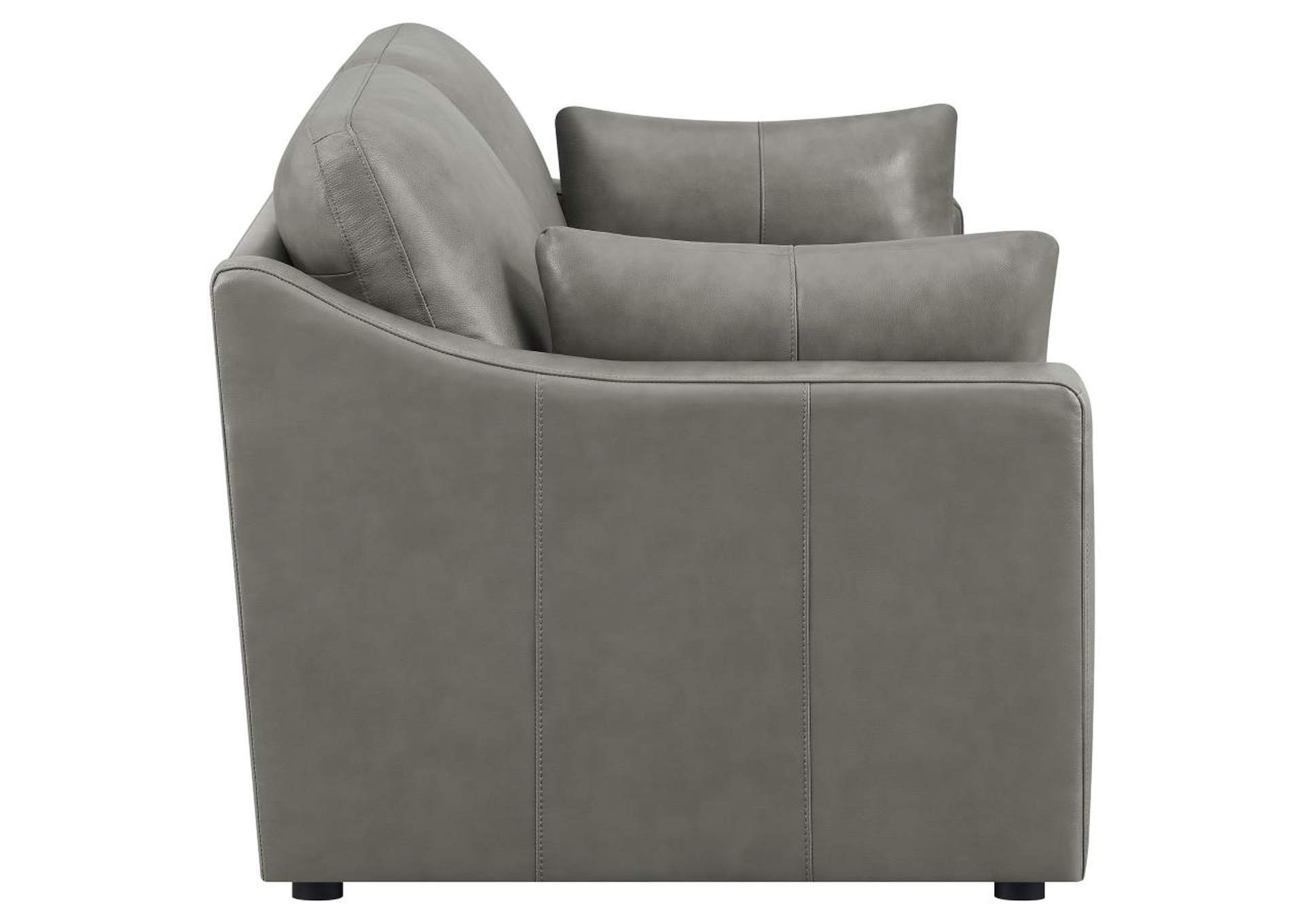 Grayson 2 - piece Sloped Arm Upholstered Living Room Set Grey,Coaster Furniture