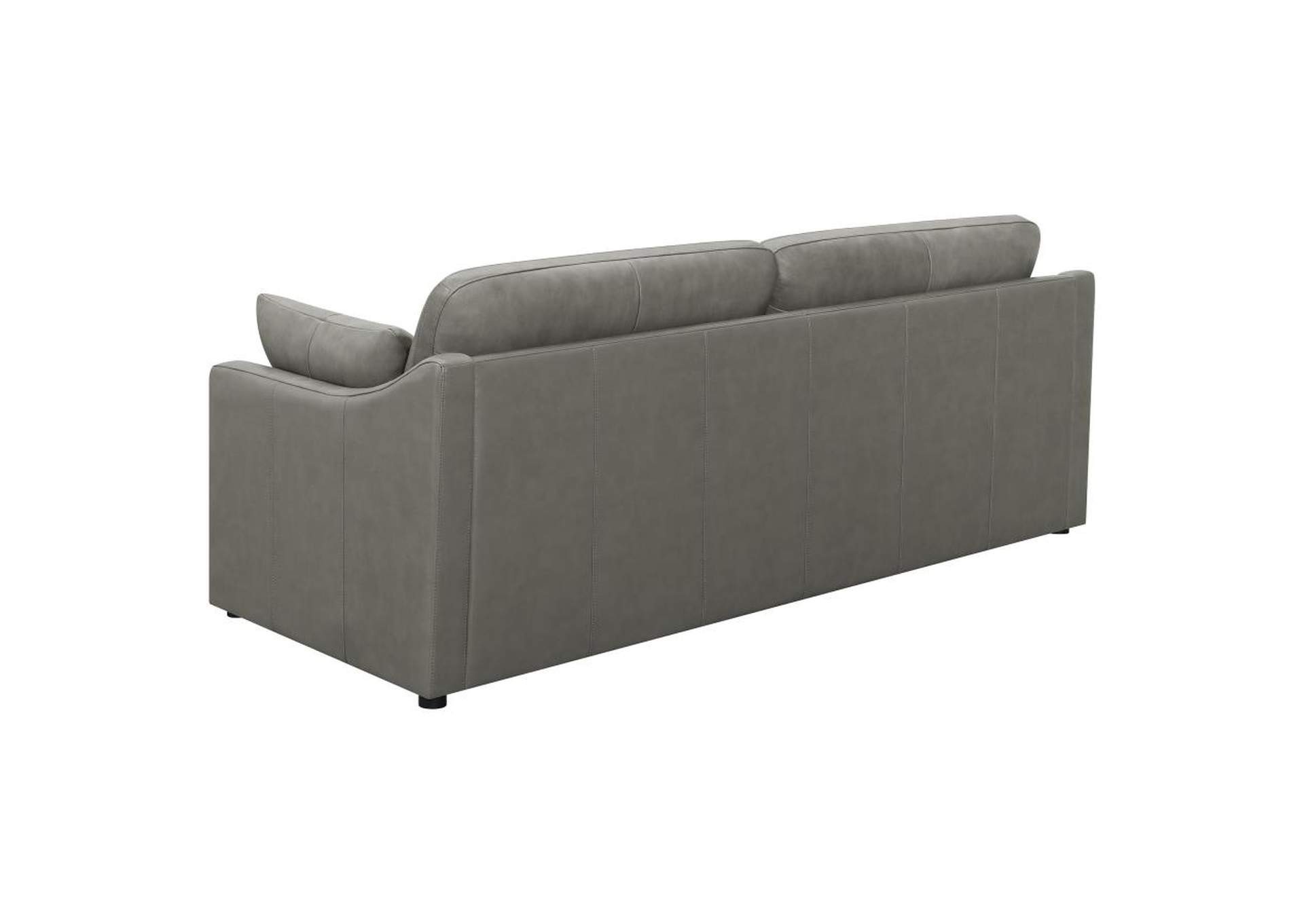 Grayson 3 - piece Sloped Arm Upholstered Living Room Set Grey,Coaster Furniture