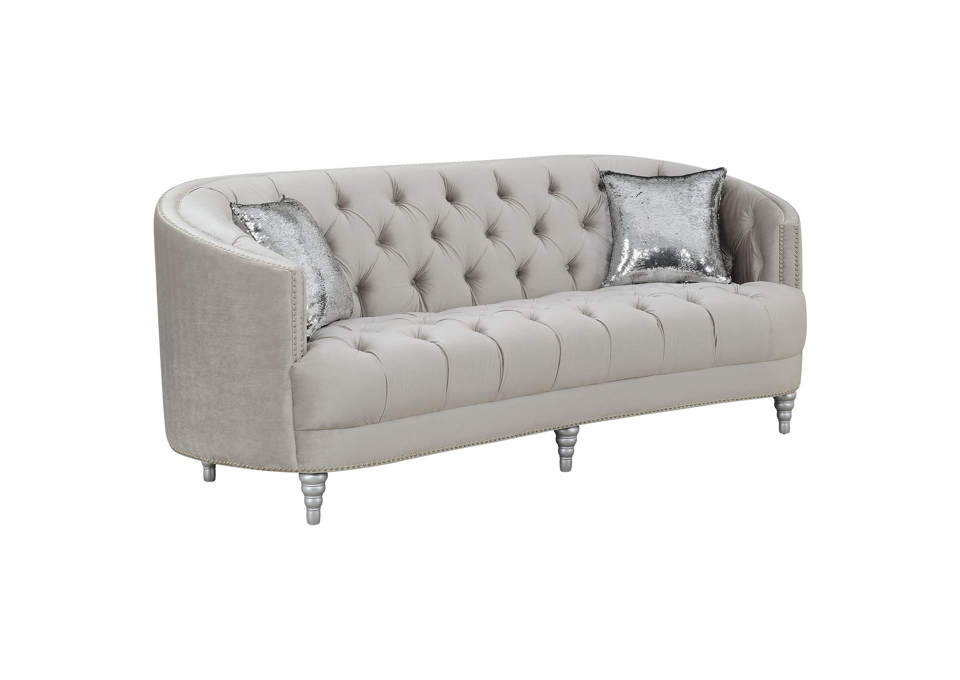 Avonlea 2-piece Tufted Living Room Set Grey,Coaster Furniture