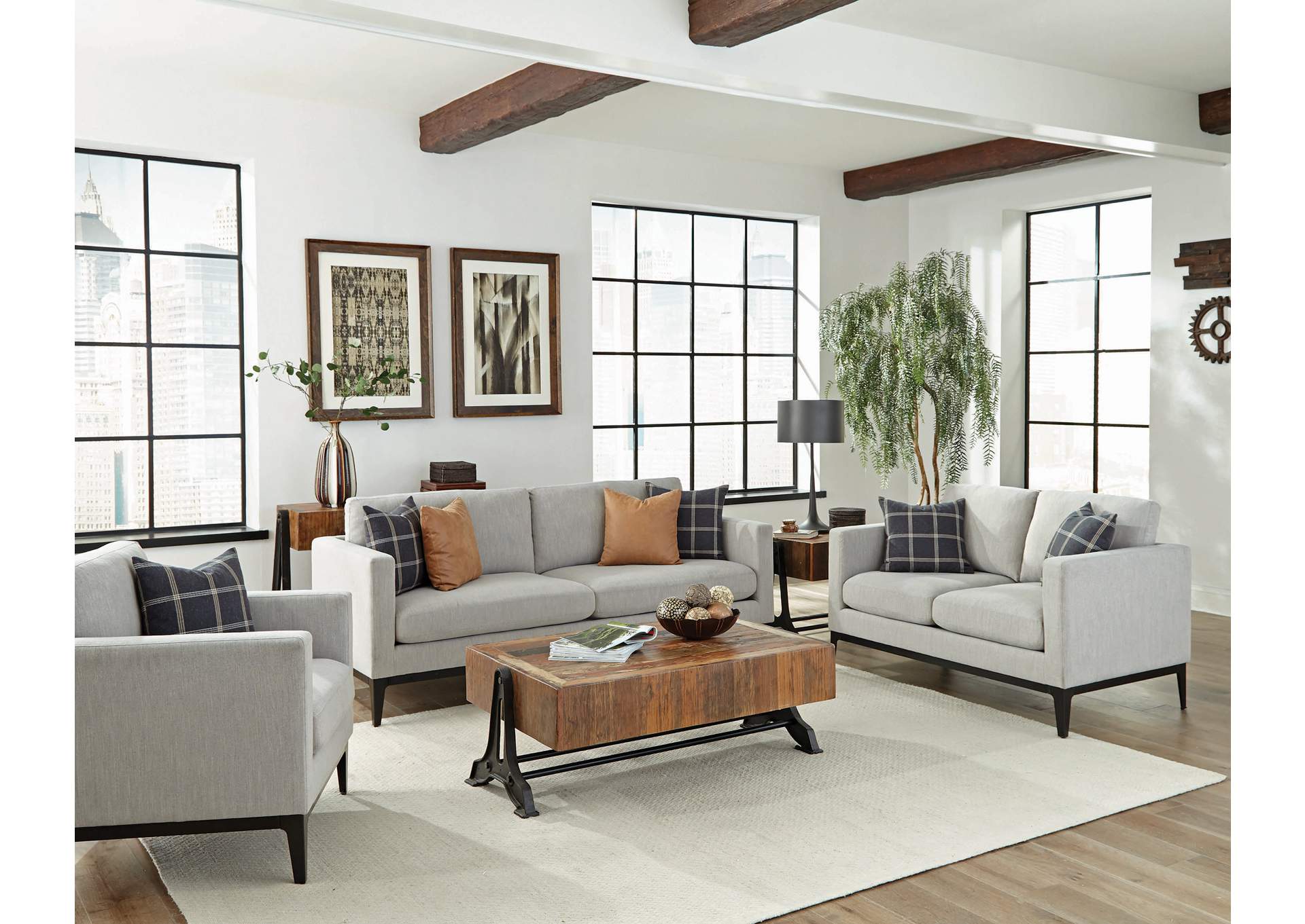 Light Grey Sofa,Coaster Furniture
