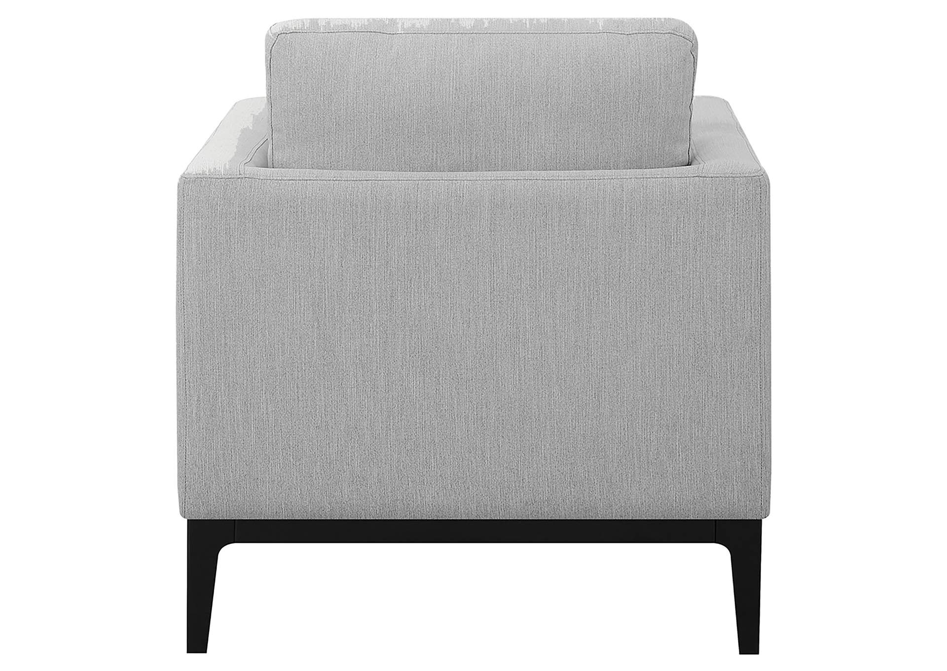 Apperson Cushioned Back Arm Chair Light Grey,Coaster Furniture