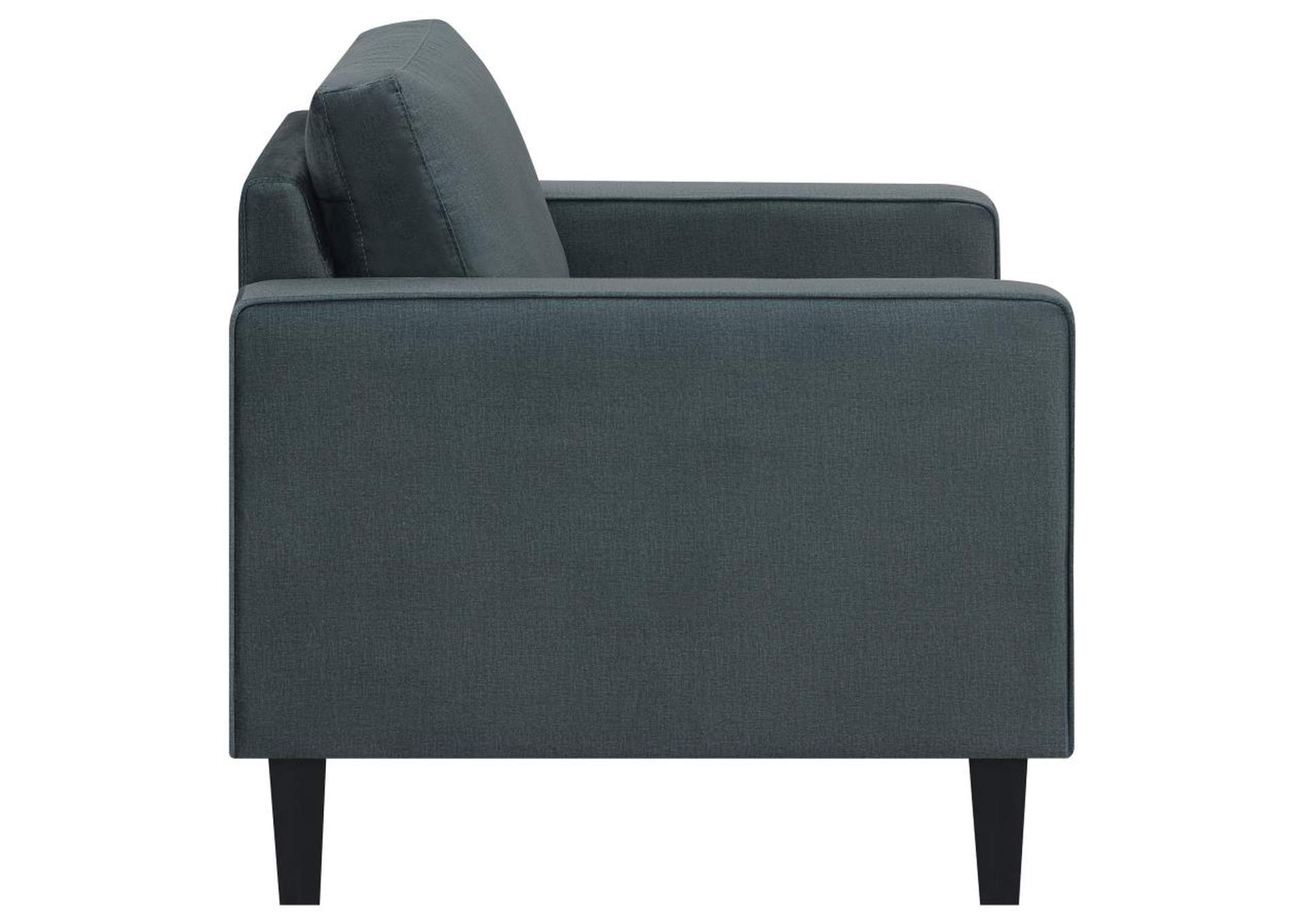 Gulfdale 3-Piece Cushion Back Upholstered Living Room Set Dark Teal,Coaster Furniture