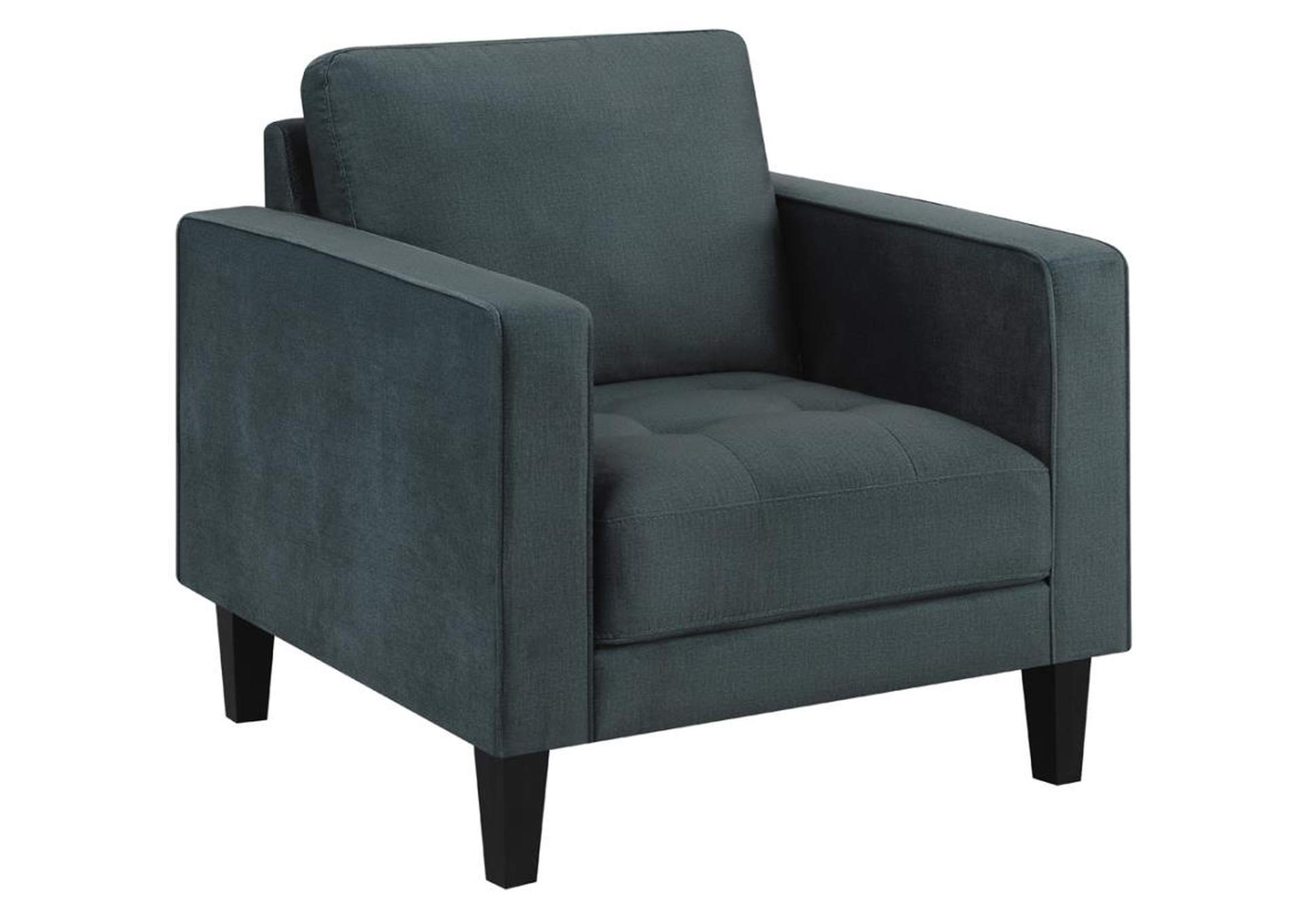 Gulfdale 3-Piece Cushion Back Upholstered Living Room Set Dark Teal,Coaster Furniture