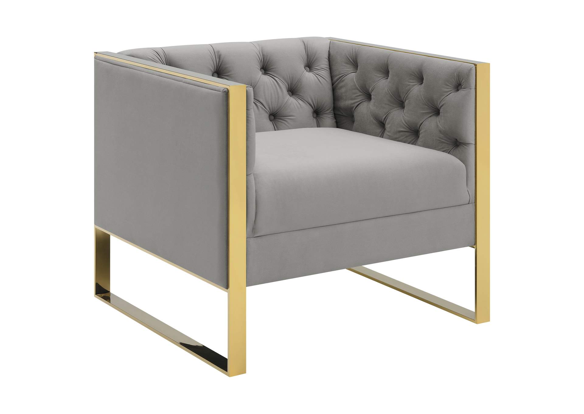Eastbrook Tufted Back Chair Grey,Coaster Furniture