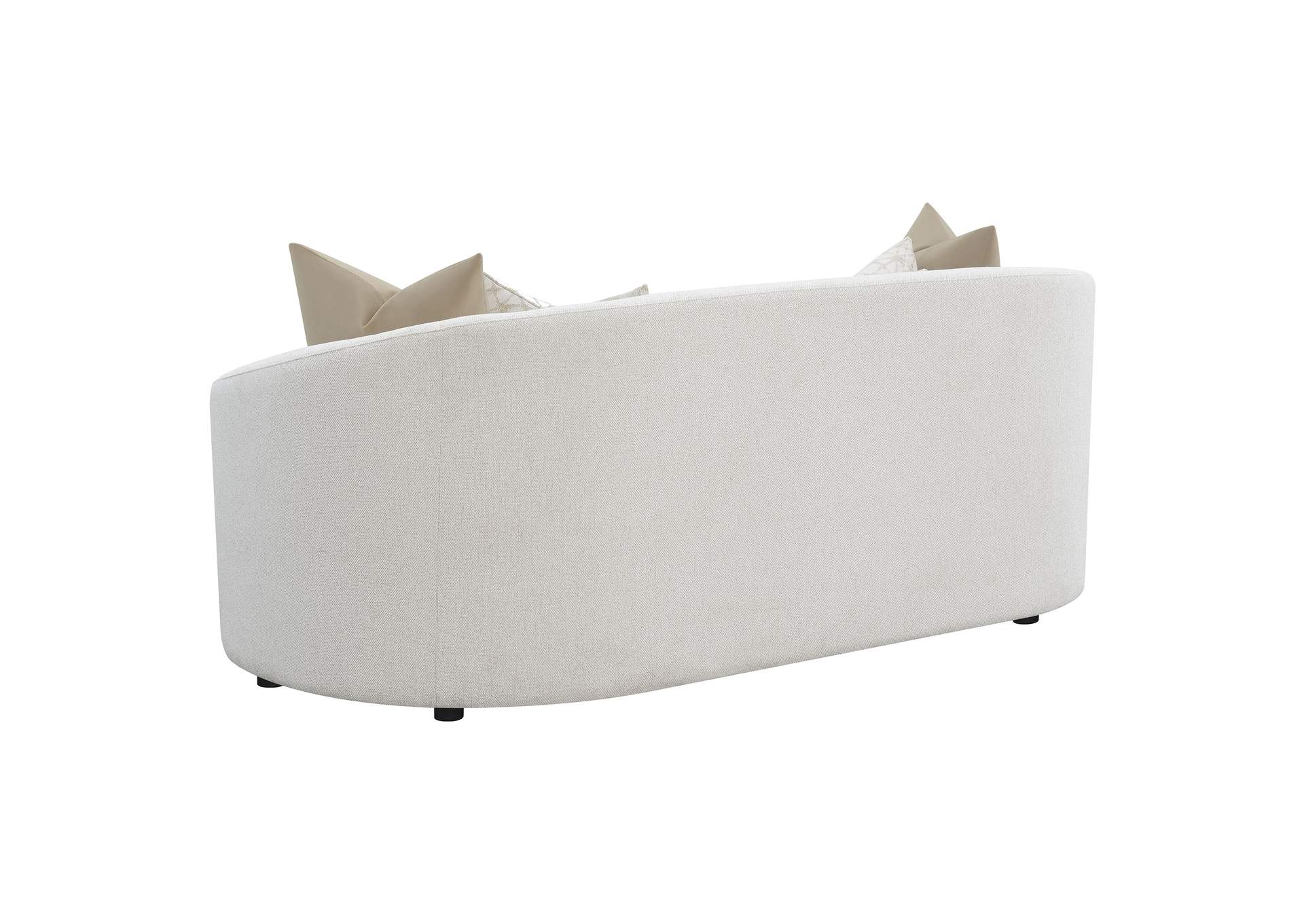 Rainn Upholstered Tight Back Sofa Latte,Coaster Furniture
