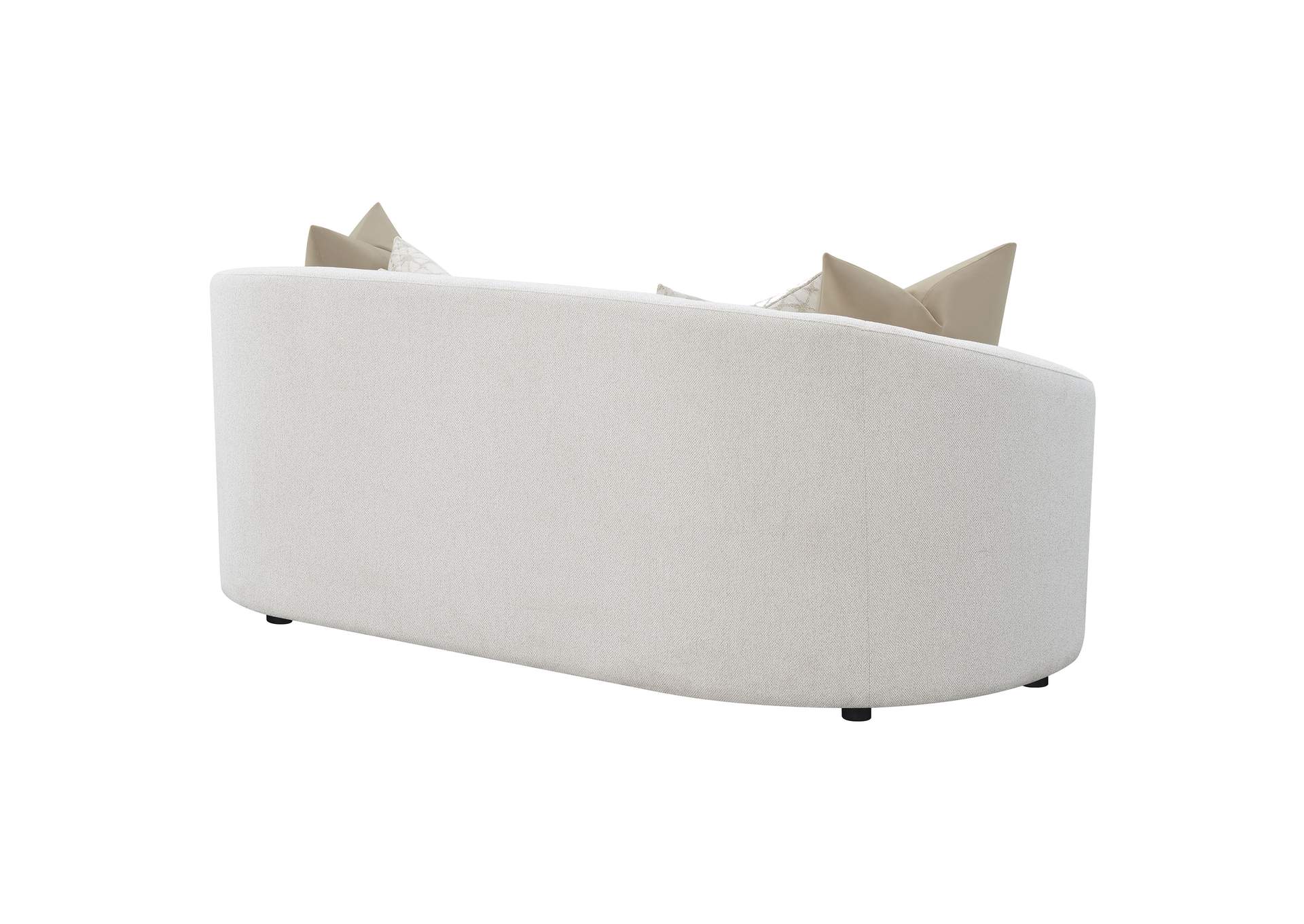Rainn Upholstered Tight Back Sofa Latte,Coaster Furniture
