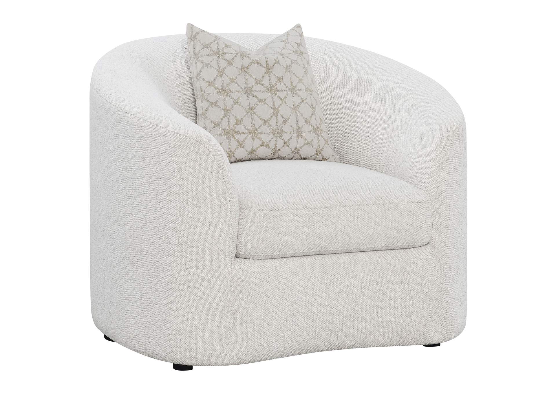 Rainn Upholstered Tight Back Chair Latte,Coaster Furniture