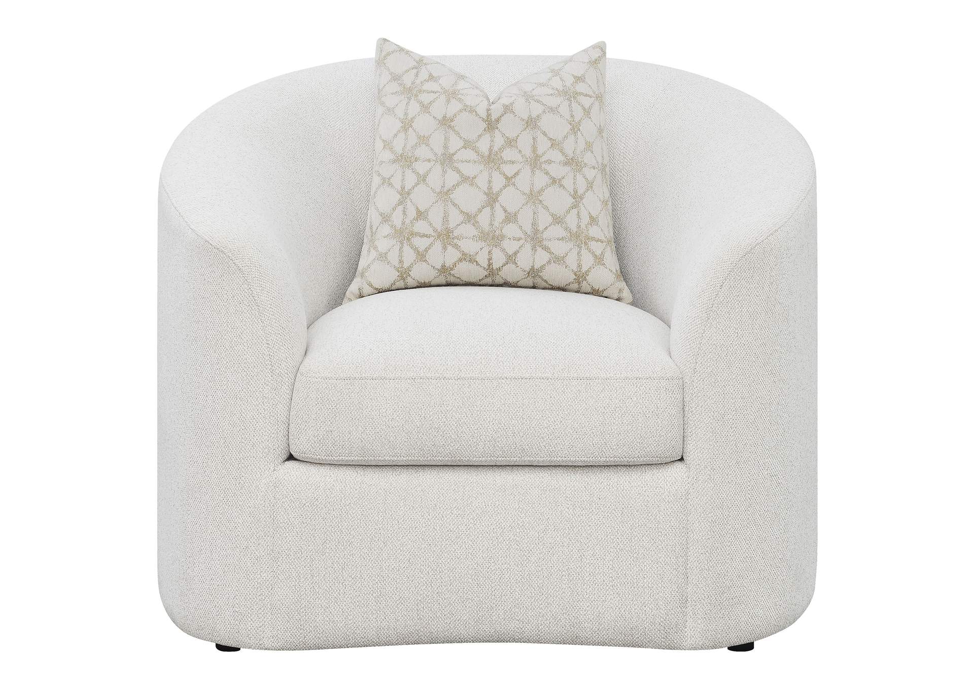 Rainn Upholstered Tight Back Chair Latte,Coaster Furniture