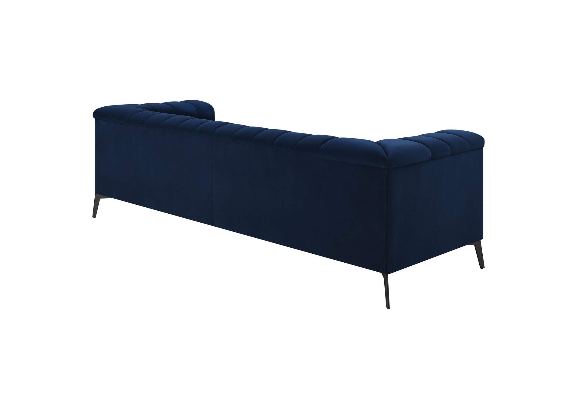 Chalet Tuxedo Arm Sofa Blue,Coaster Furniture