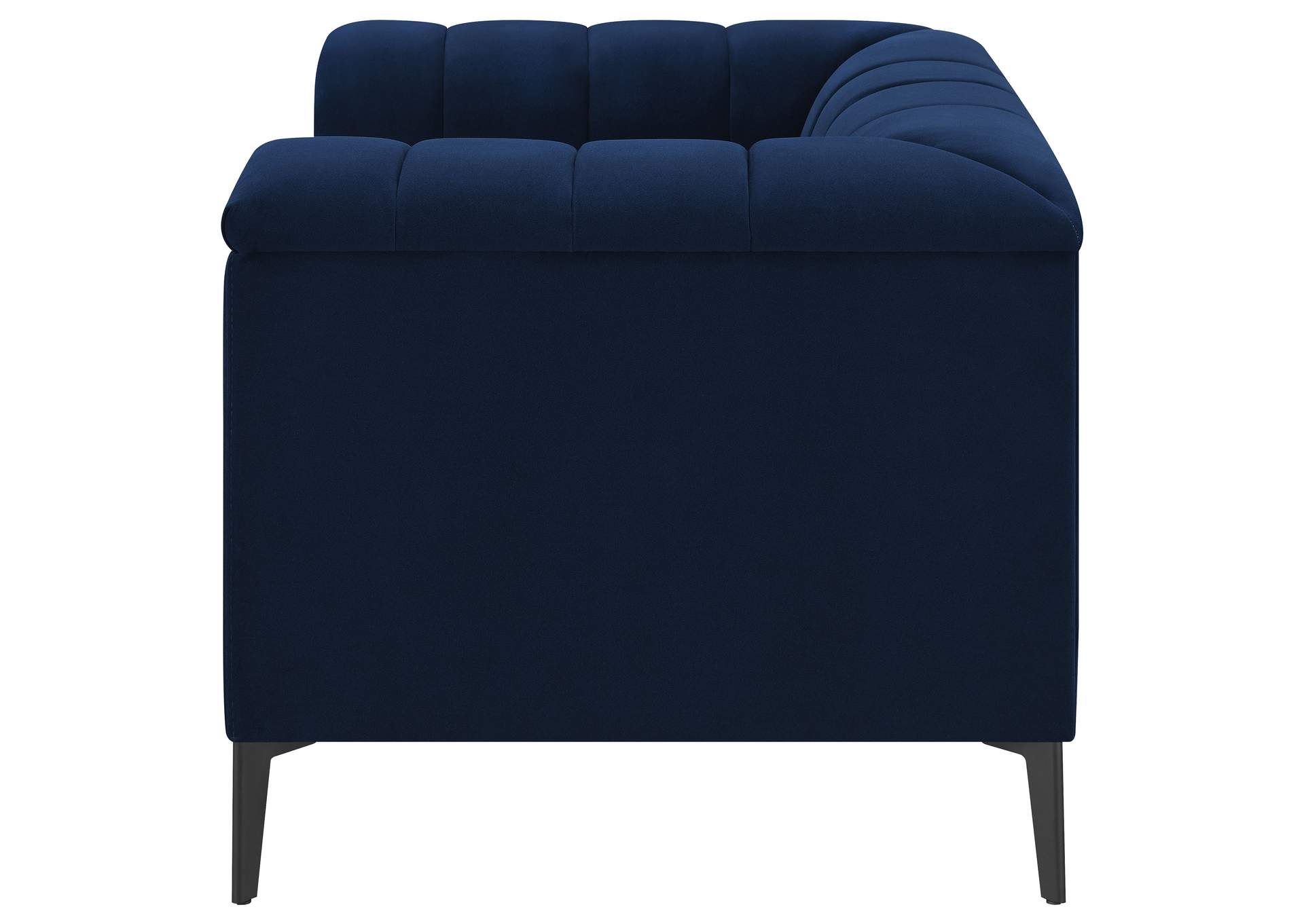 Chalet Tuxedo Arm Chair Blue,Coaster Furniture