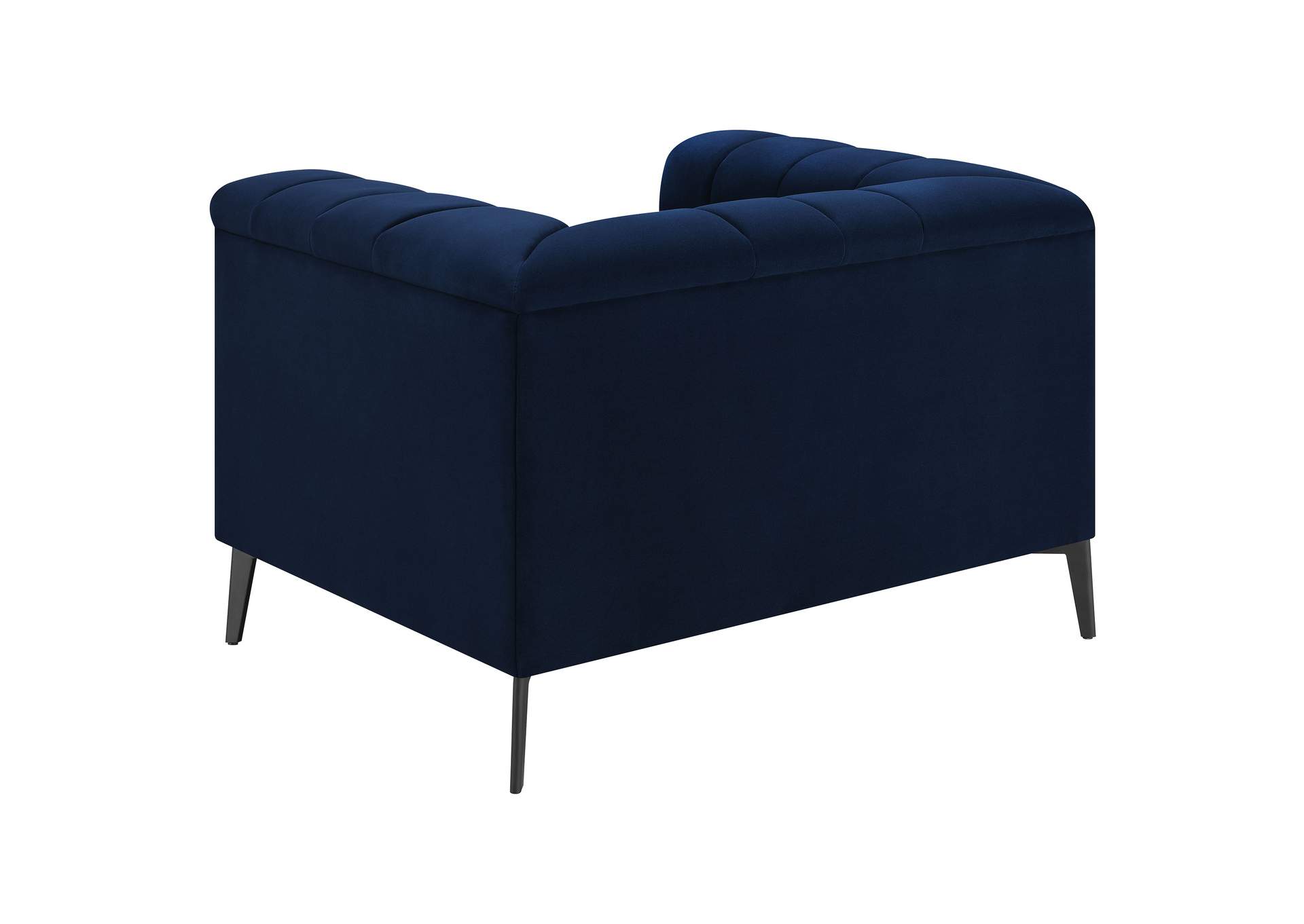 Chalet Tuxedo Arm Chair Blue,Coaster Furniture