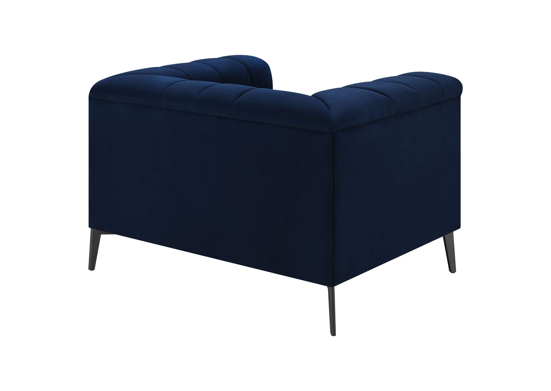 Chalet Tuxedo Arm Chair Blue,Coaster Furniture