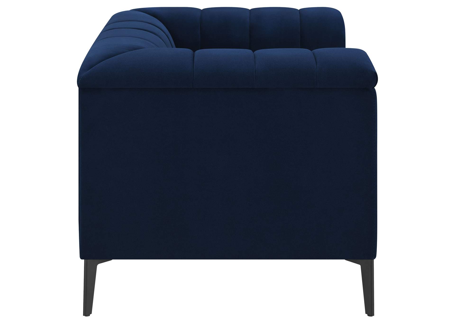 Chalet Tuxedo Arm Chair Blue,Coaster Furniture