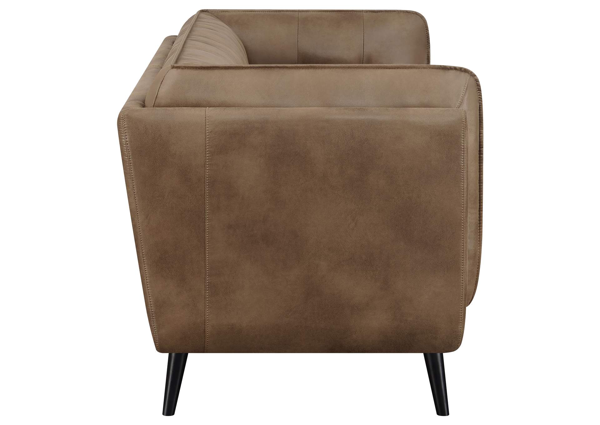 Thatcher Upholstered Button Tufted Sofa Brown,Coaster Furniture