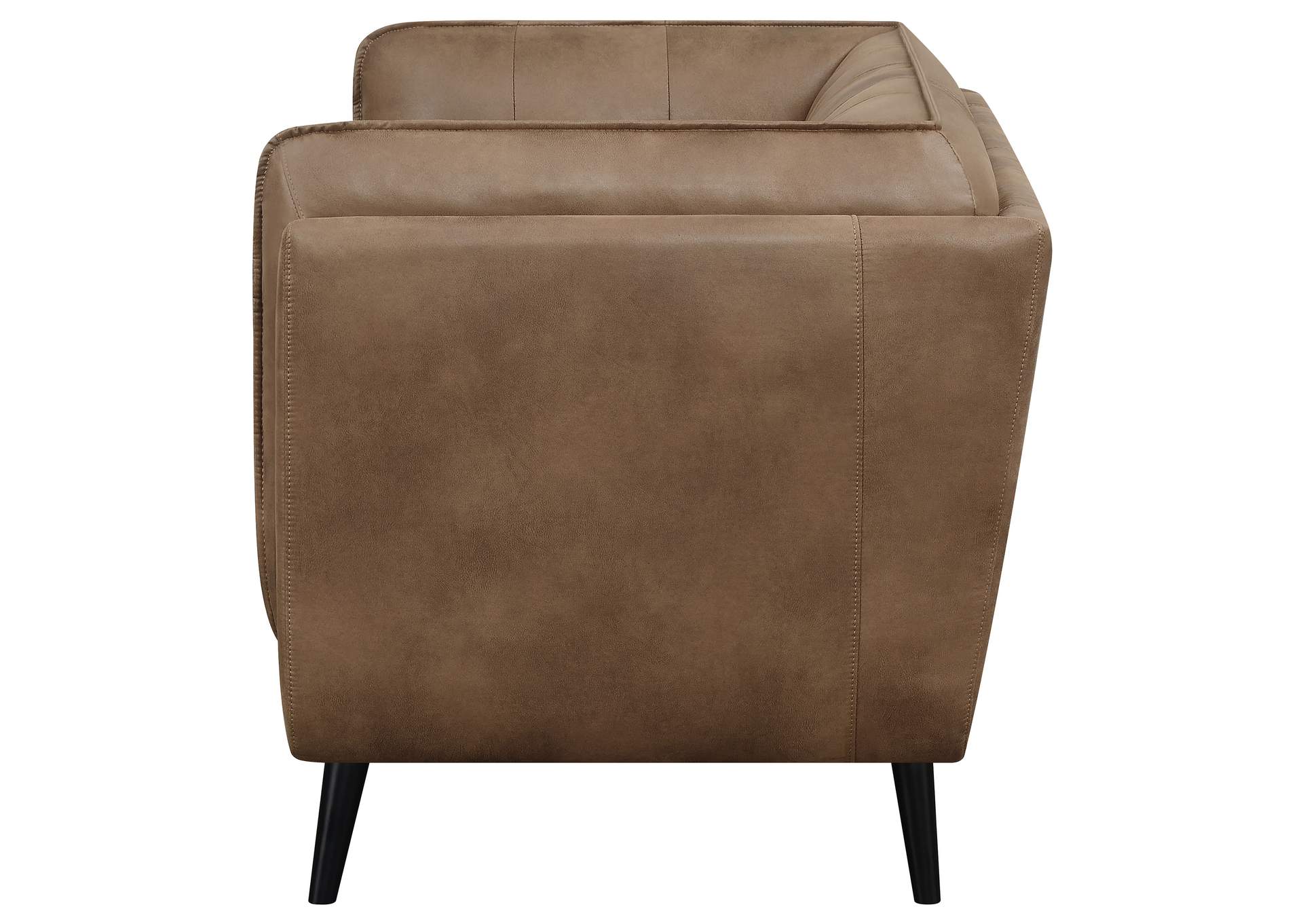 Thatcher Upholstered Button Tufted Loveseat Brown,Coaster Furniture
