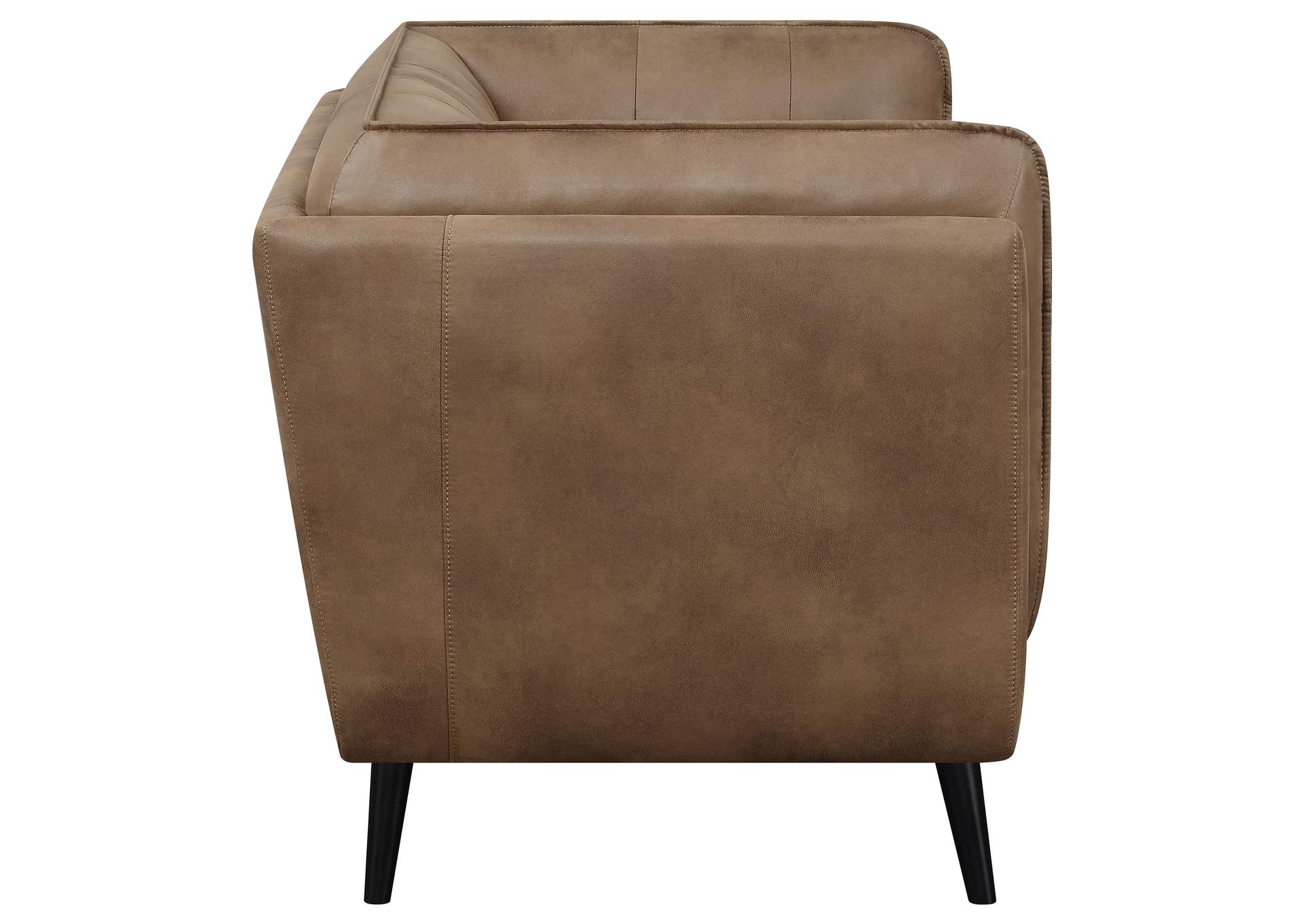 Thatcher Upholstered Button Tufted Loveseat Brown,Coaster Furniture