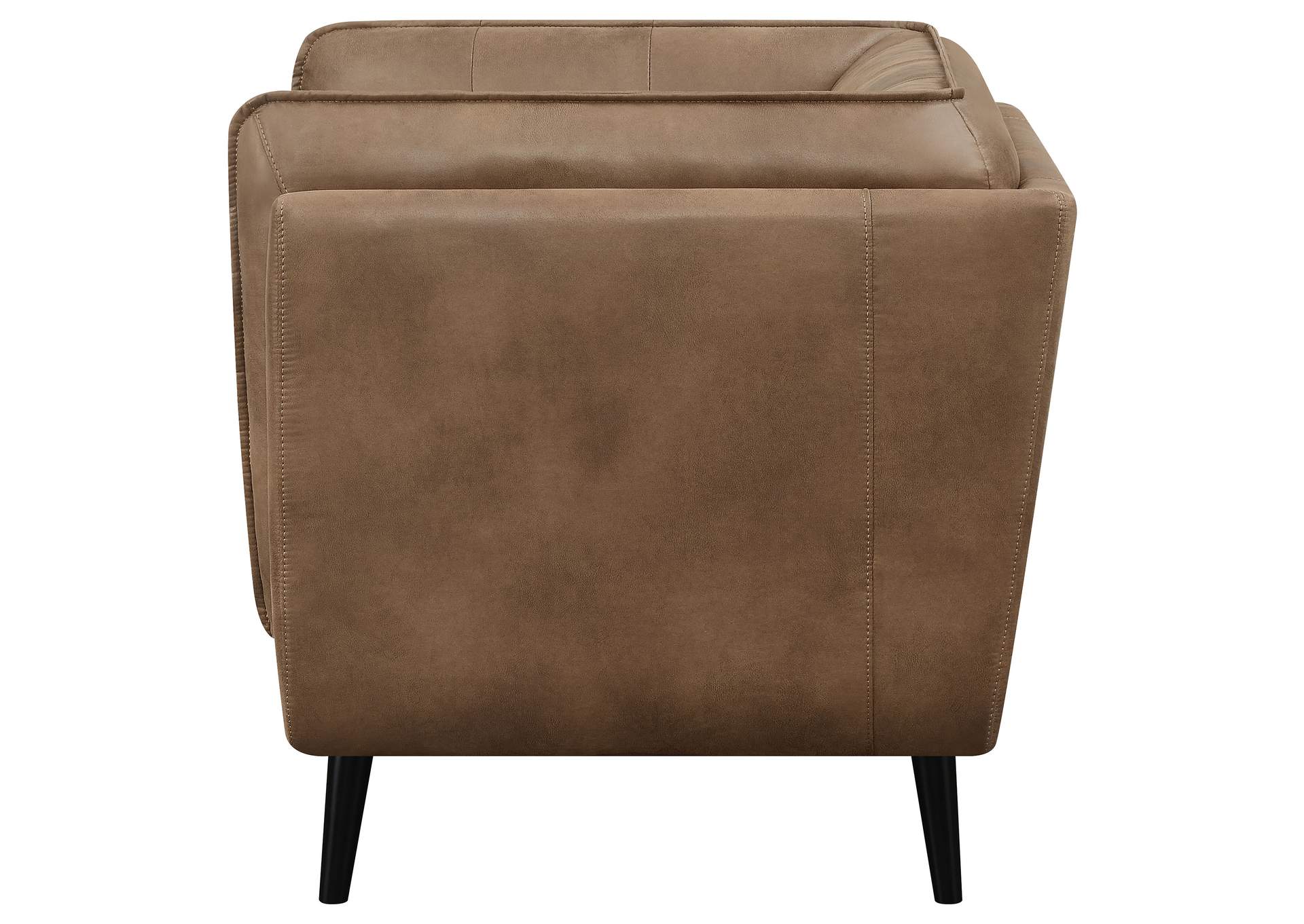 Thatcher Upholstered Button Tufted Chair Brown,Coaster Furniture