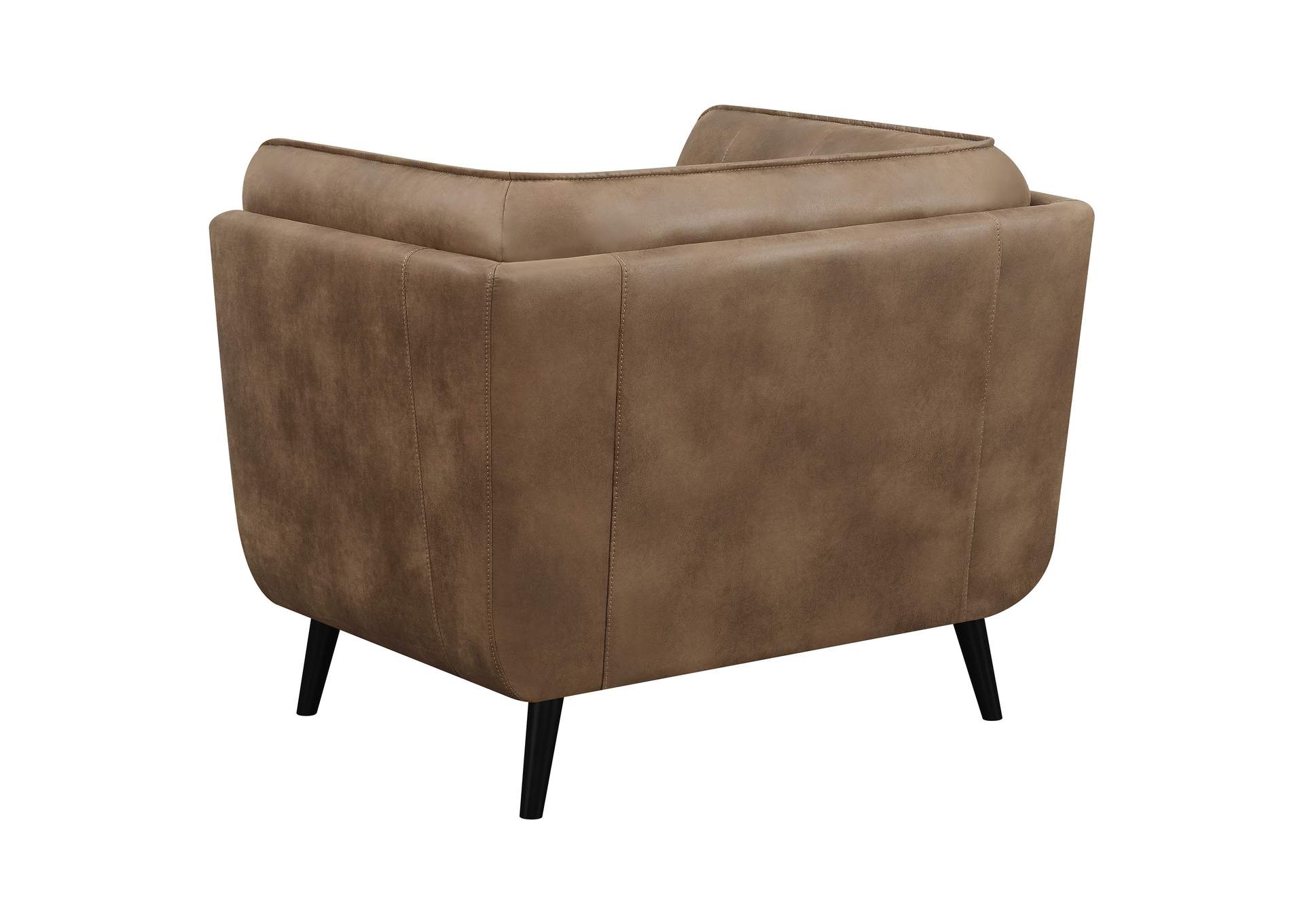 Thatcher Upholstered Button Tufted Chair Brown,Coaster Furniture