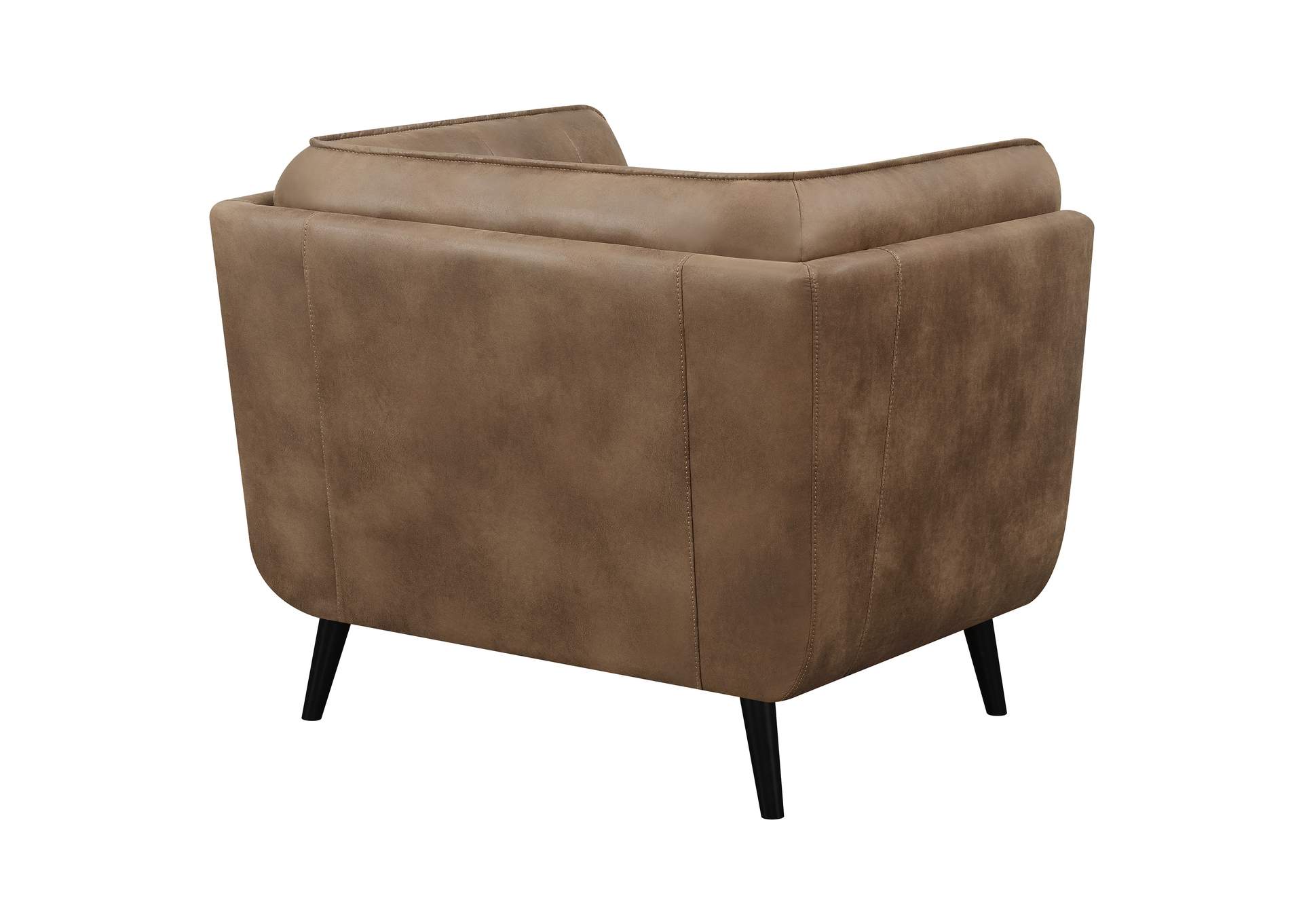 Thatcher Upholstered Button Tufted Chair Brown,Coaster Furniture