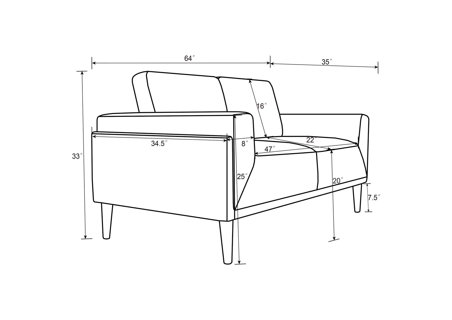 2 PC (SOFA + LOVESEAT),Coaster Furniture