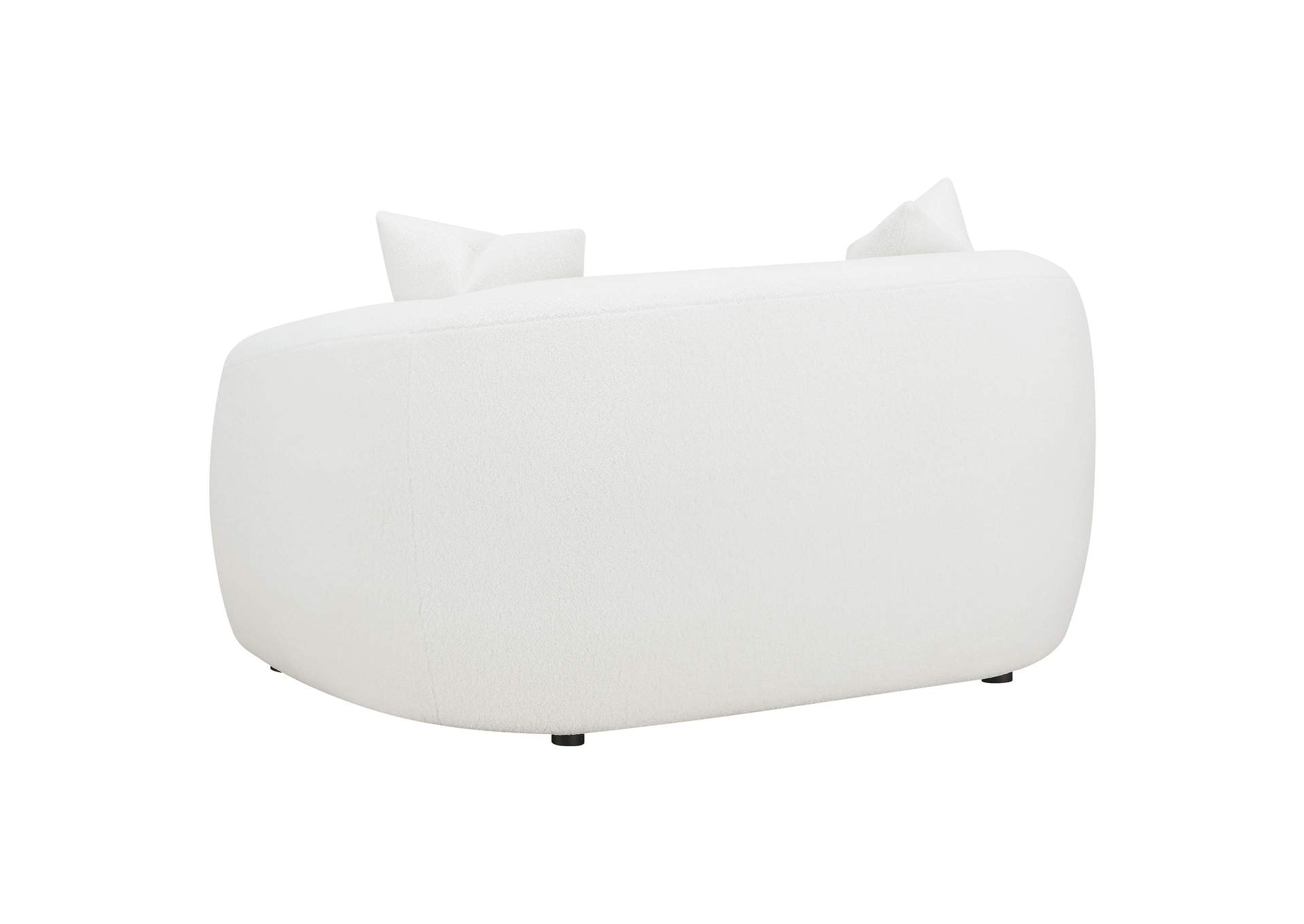 Isabella Upholstered Tight Back Loveseat White,Coaster Furniture