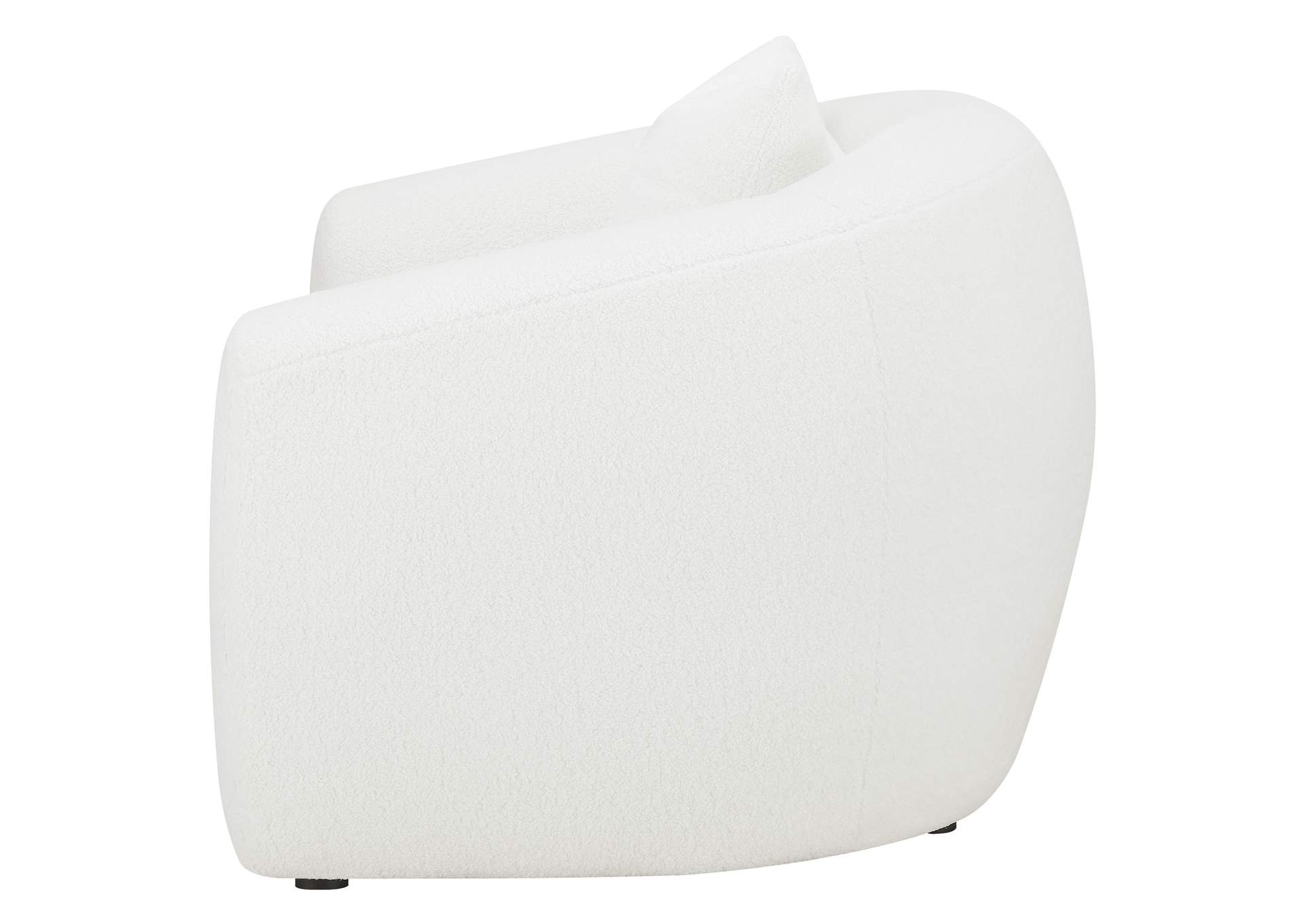 Isabella Upholstered Tight Back Chair White,Coaster Furniture