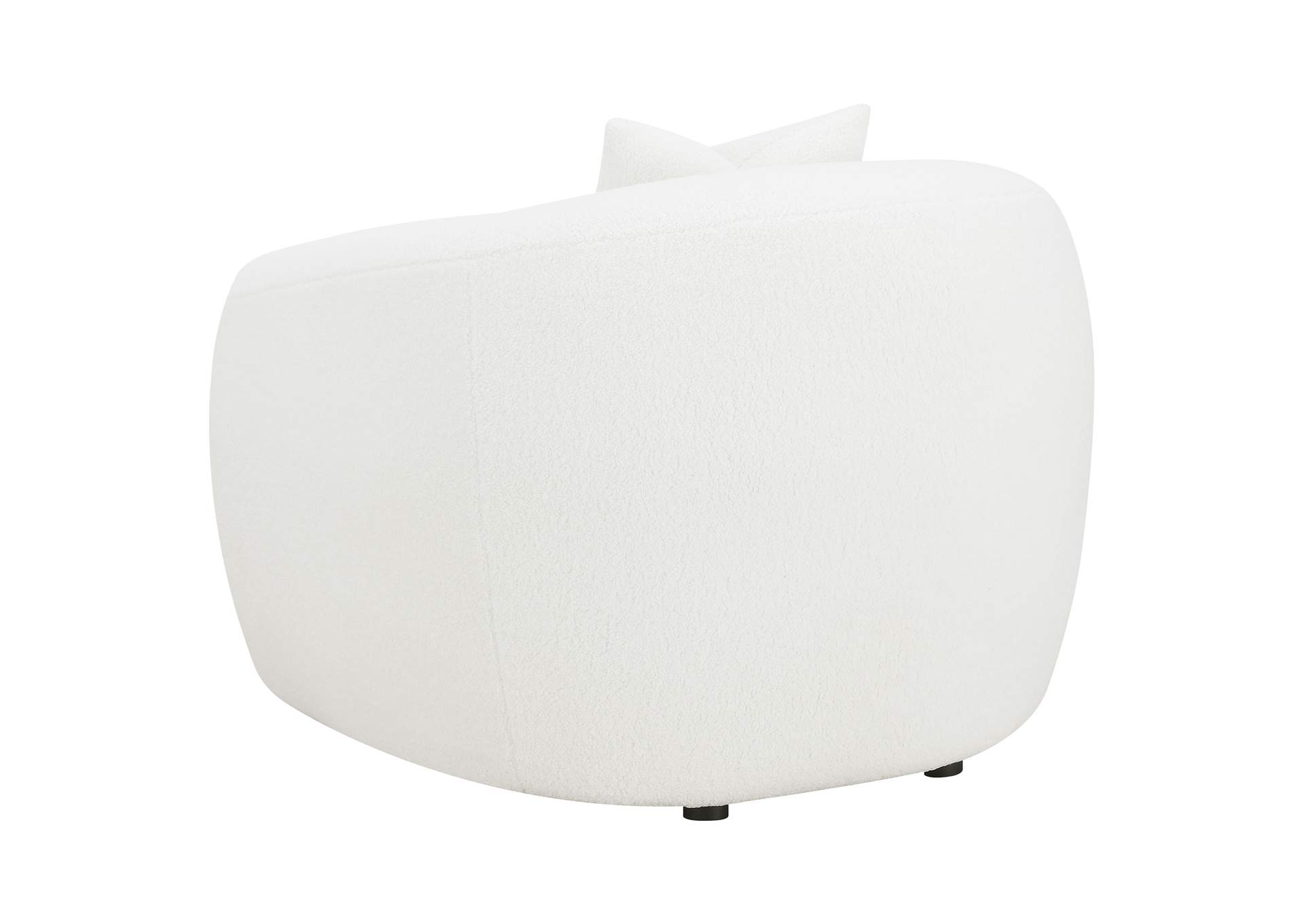 Isabella Upholstered Tight Back Chair White,Coaster Furniture