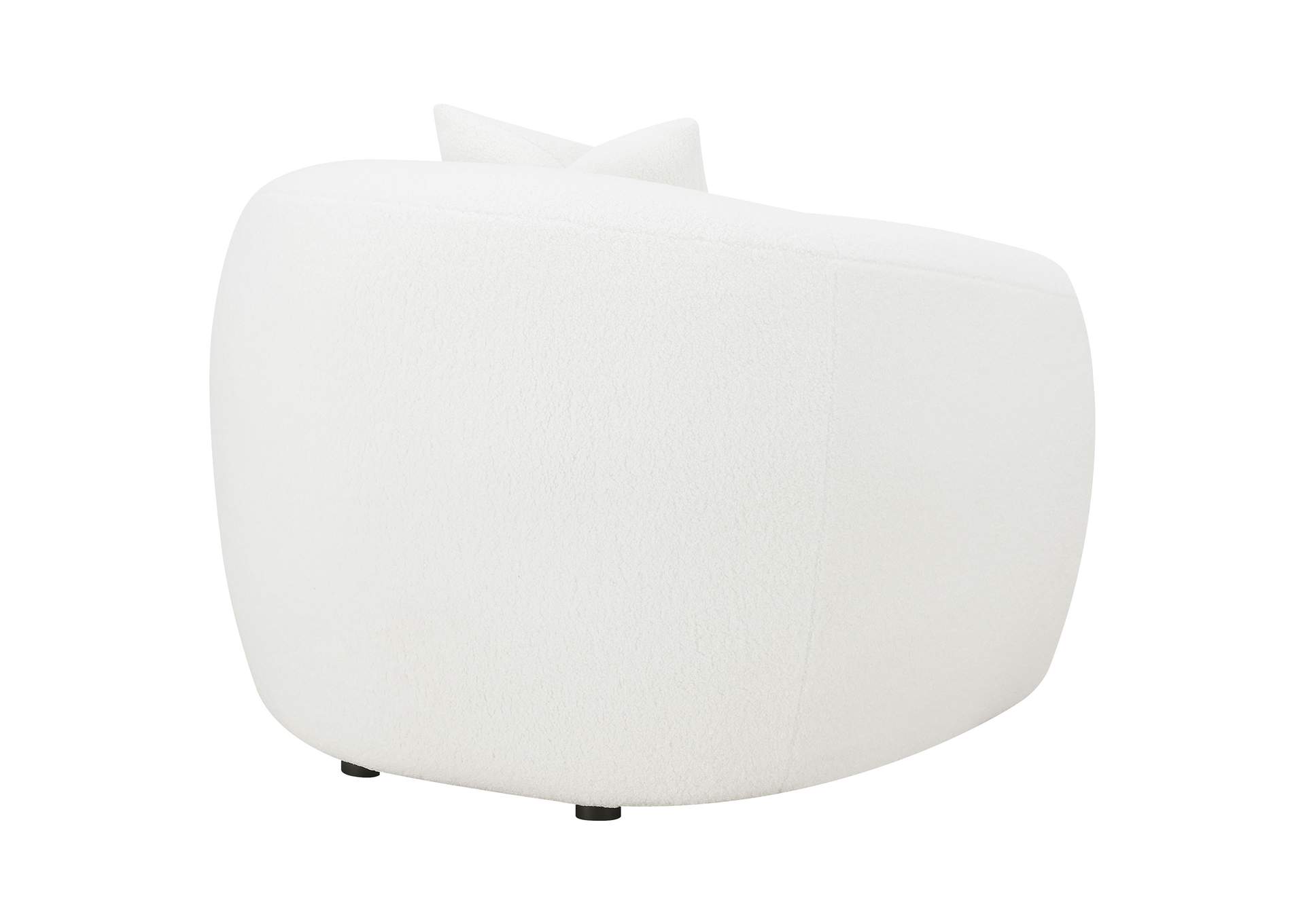 Isabella Upholstered Tight Back Chair White,Coaster Furniture