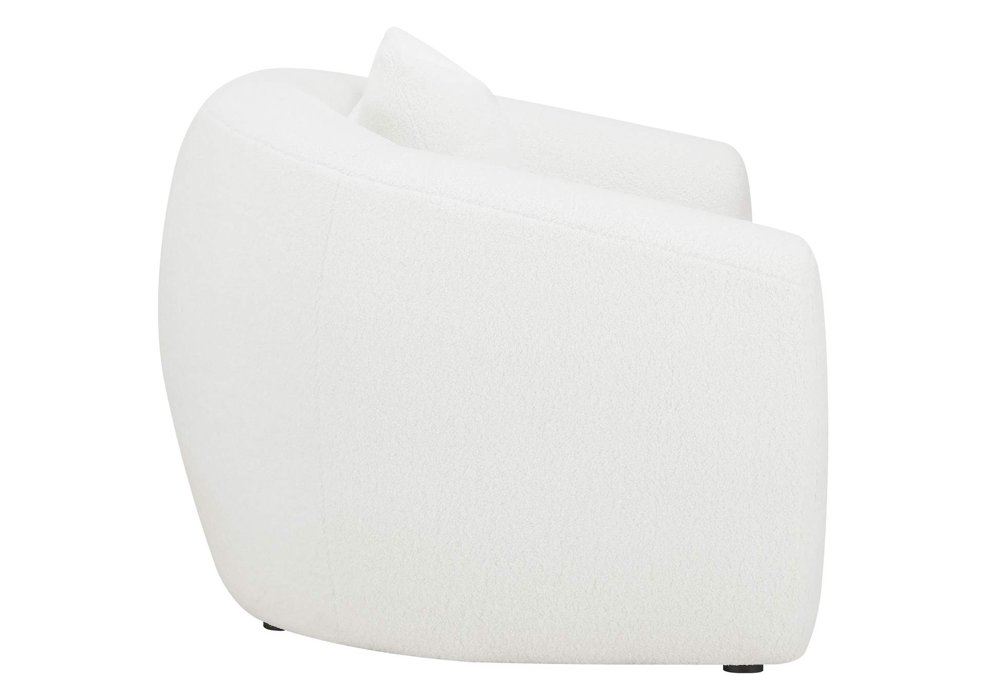 Isabella Upholstered Tight Back Chair White,Coaster Furniture