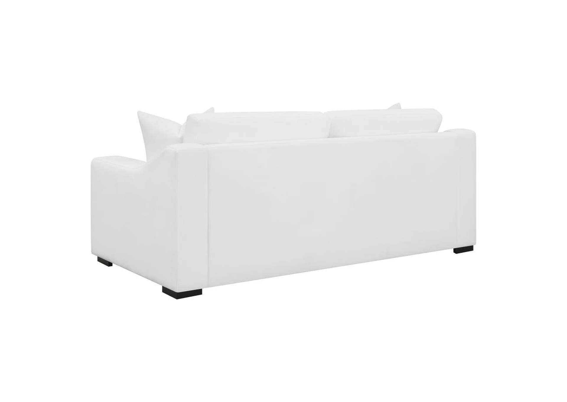 Ashlyn 2 - piece Upholstered Sloped Arms Living Room Set White,Coaster Furniture