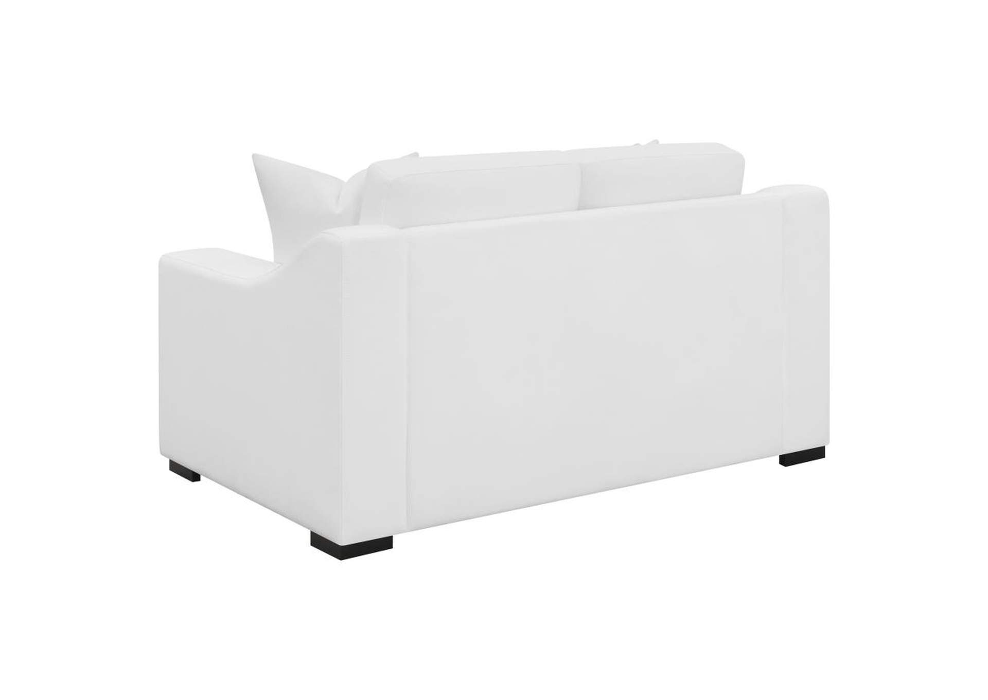 Ashlyn 2 - piece Upholstered Sloped Arms Living Room Set White,Coaster Furniture