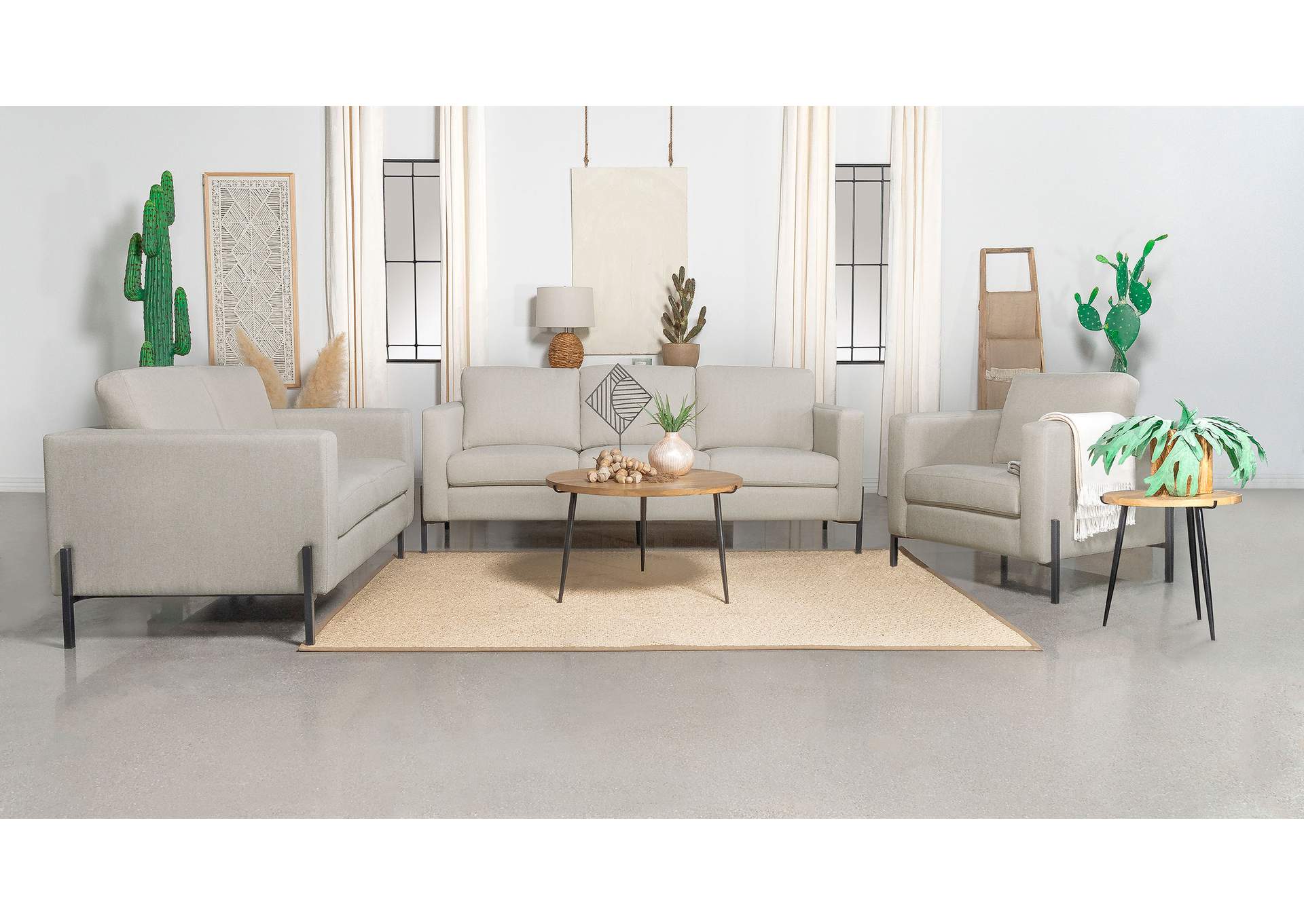 3 PC (SOFA + LOVESEAT + CHAIR),Coaster Furniture