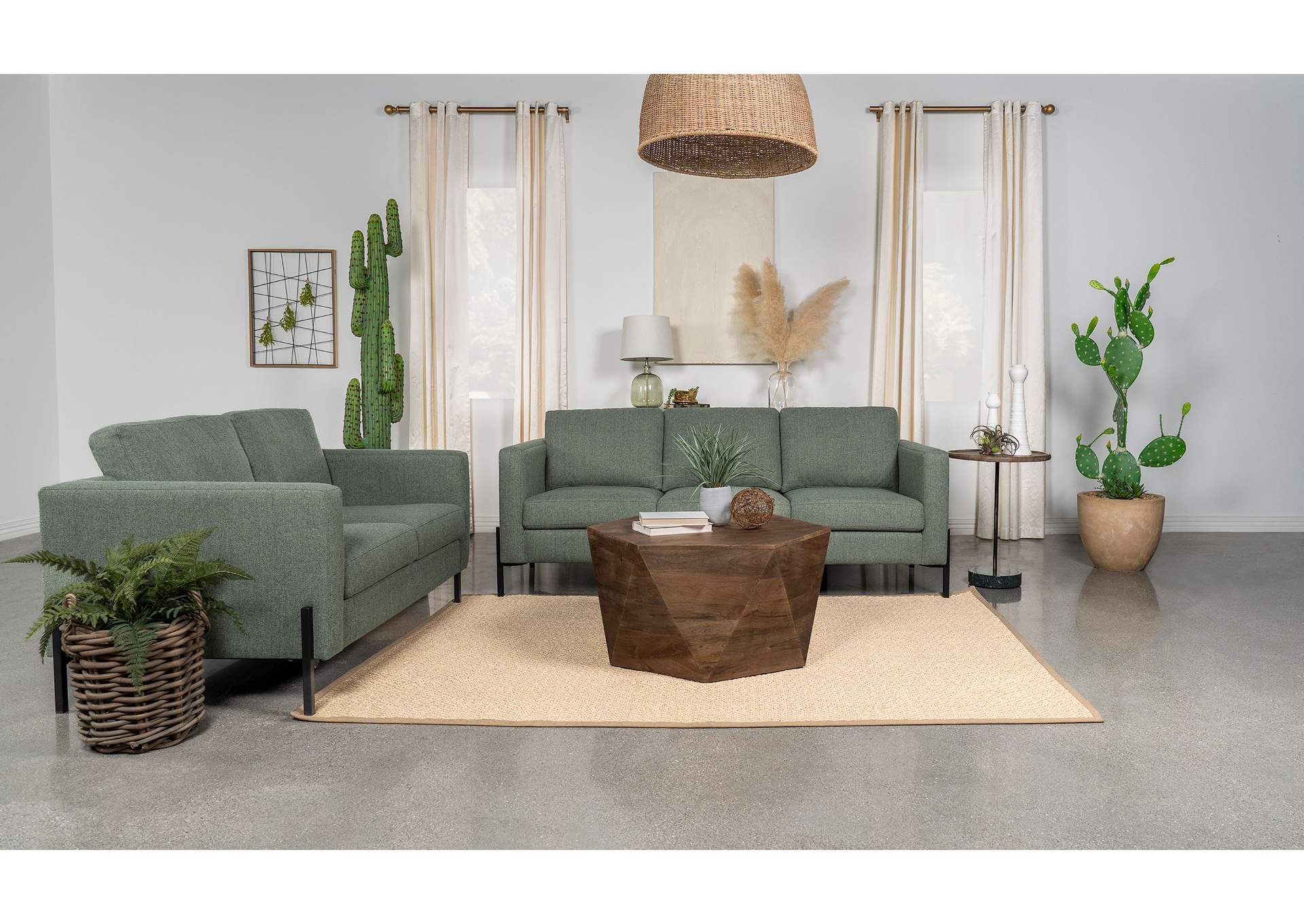 2 PC (SOFA + LOVESEAT),Coaster Furniture